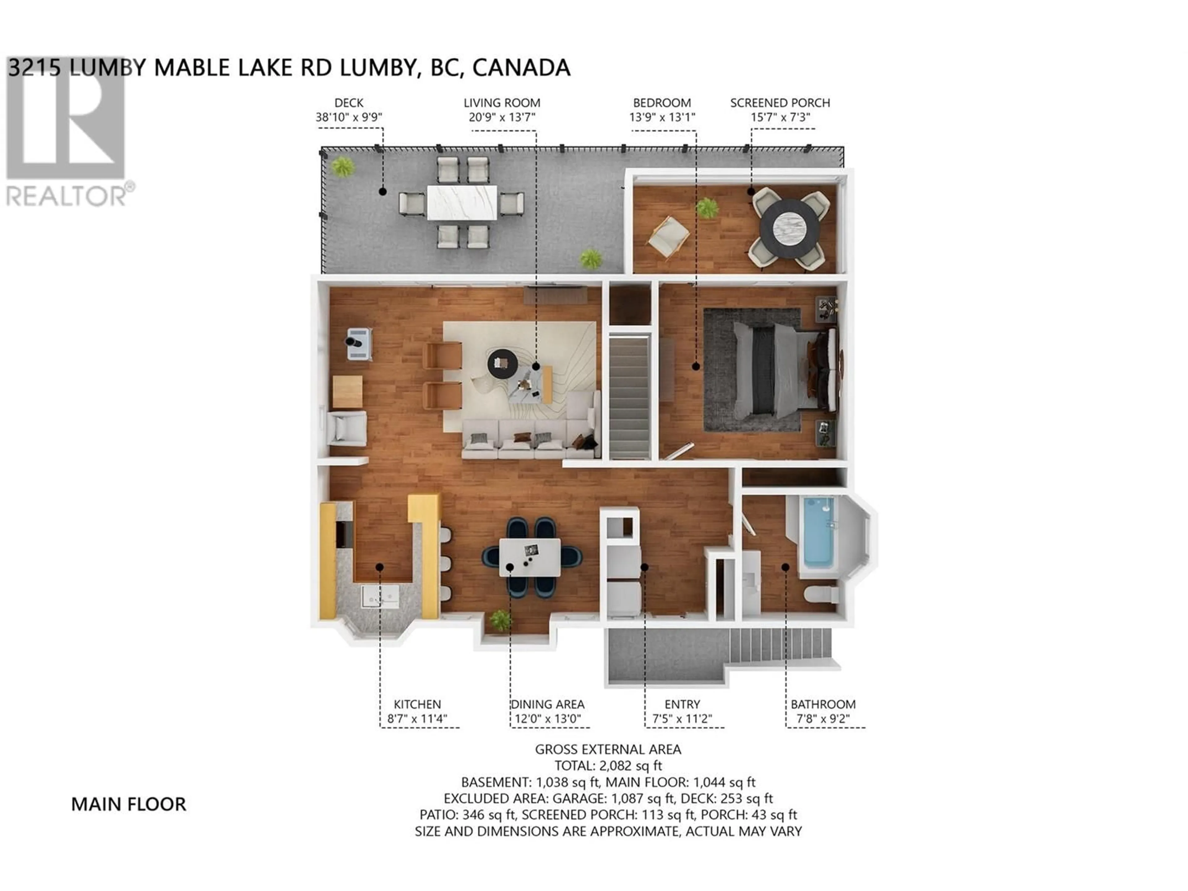 Floor plan for 3215 Mabel Lake Road, Lumby British Columbia V0E2G6