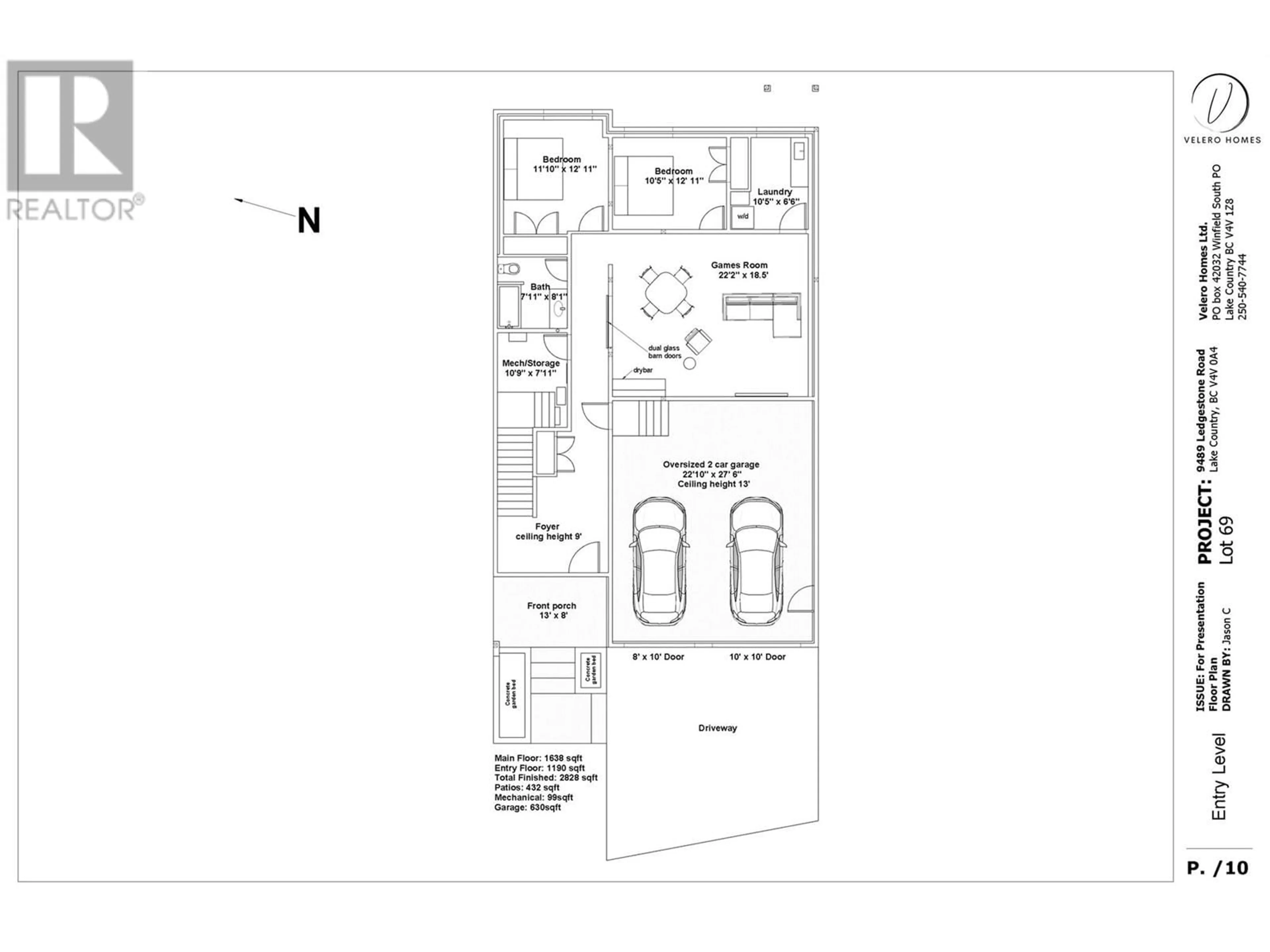 Floor plan for 9489 Ledgestone Road, Lake Country British Columbia V4V0A4