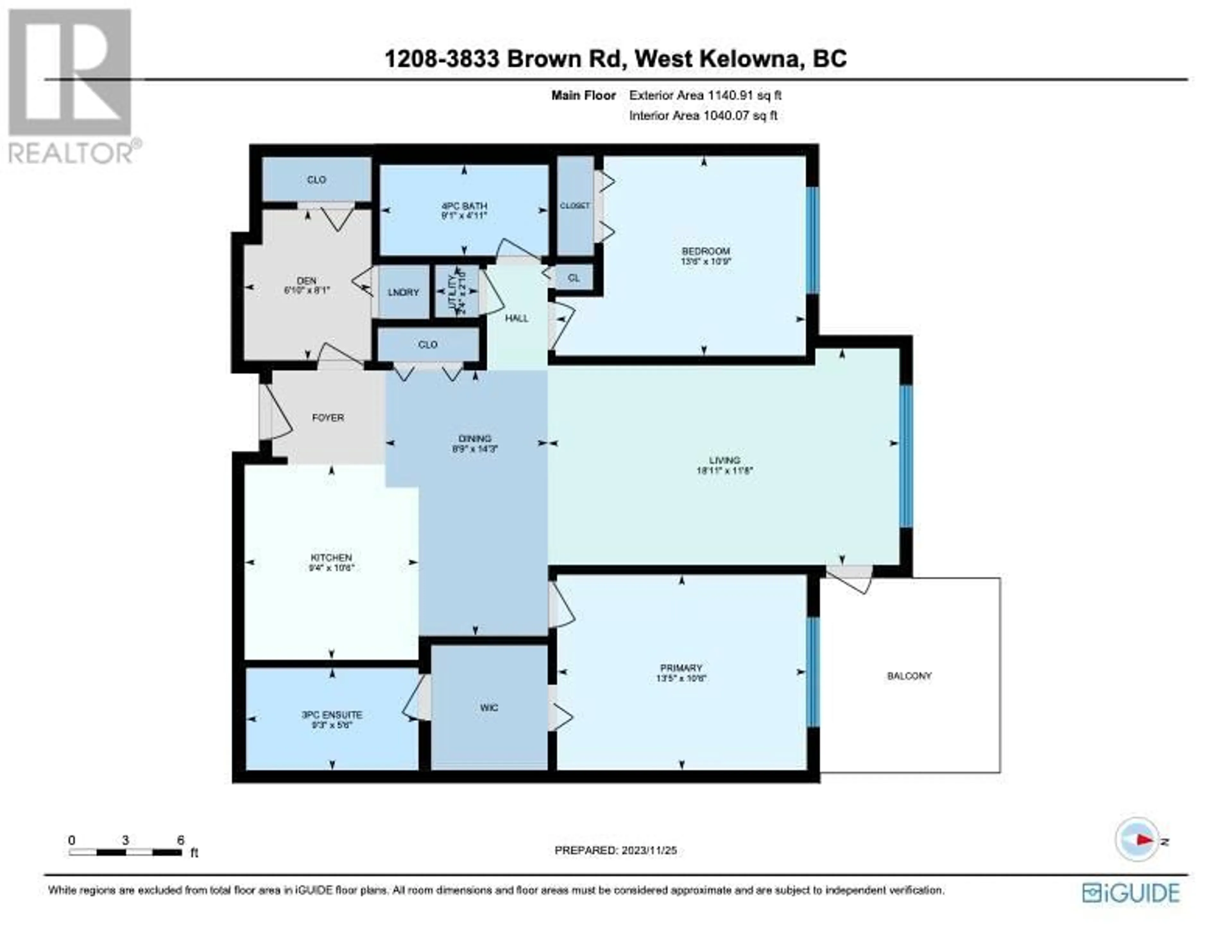 Floor plan for 3833 Brown Road Unit# 1208, West Kelowna British Columbia V4T2J3