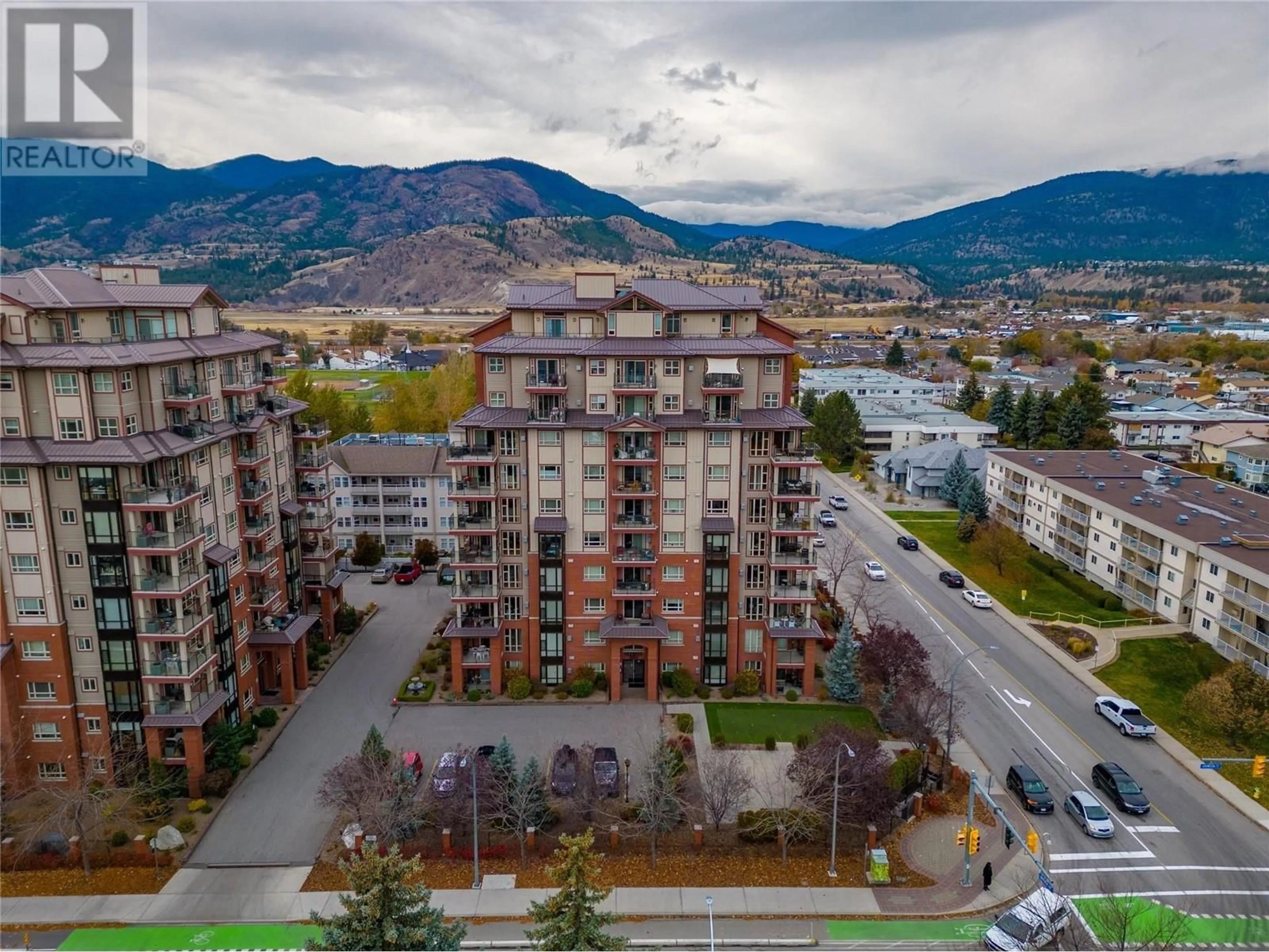 A pic from exterior of the house or condo, the view of mountain for 2113 Atkinson Street Unit# 904, Penticton British Columbia V2A8R5