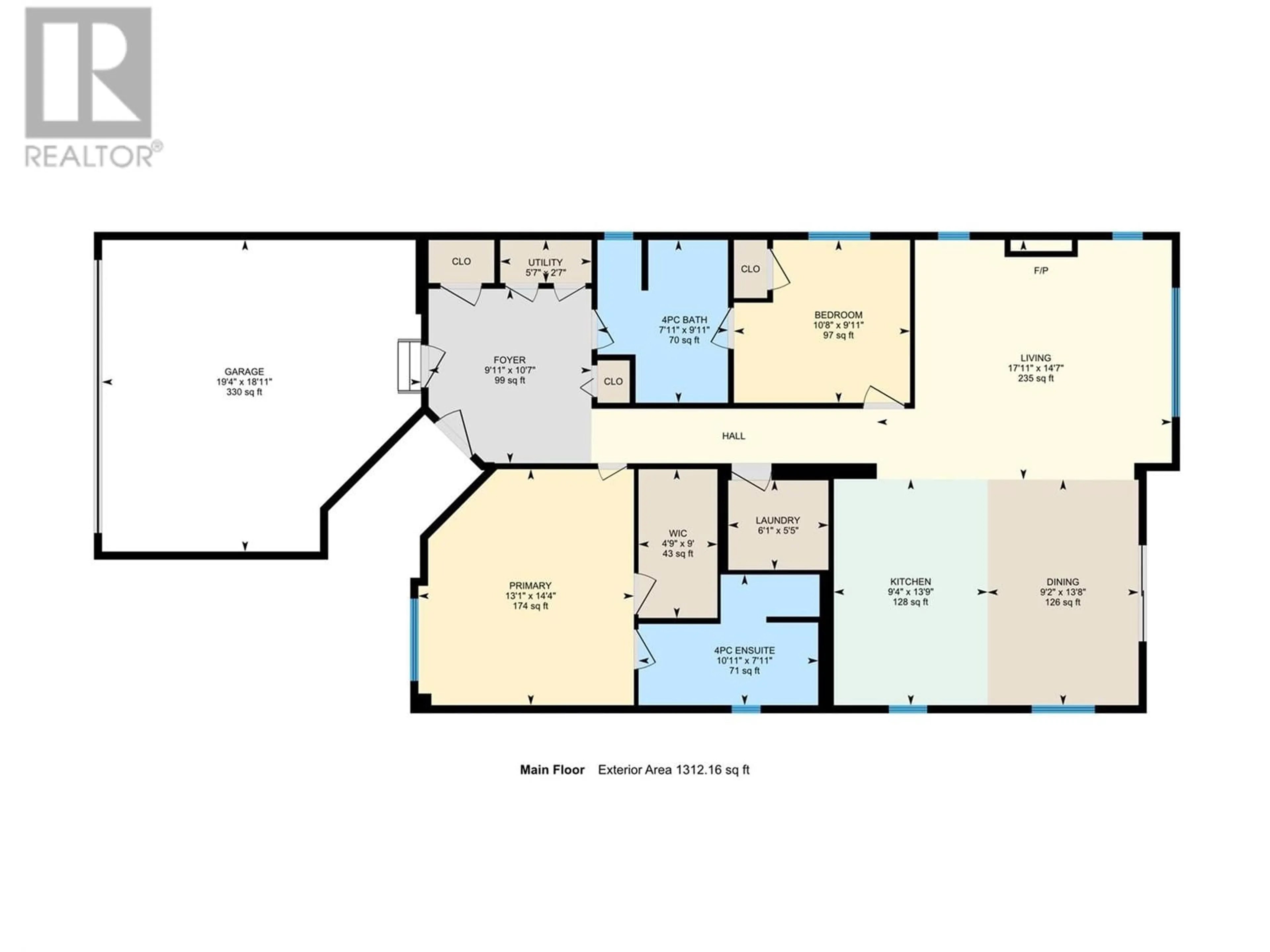 Floor plan for 2100 55 Avenue Unit# 45, Vernon British Columbia V1T9Y6