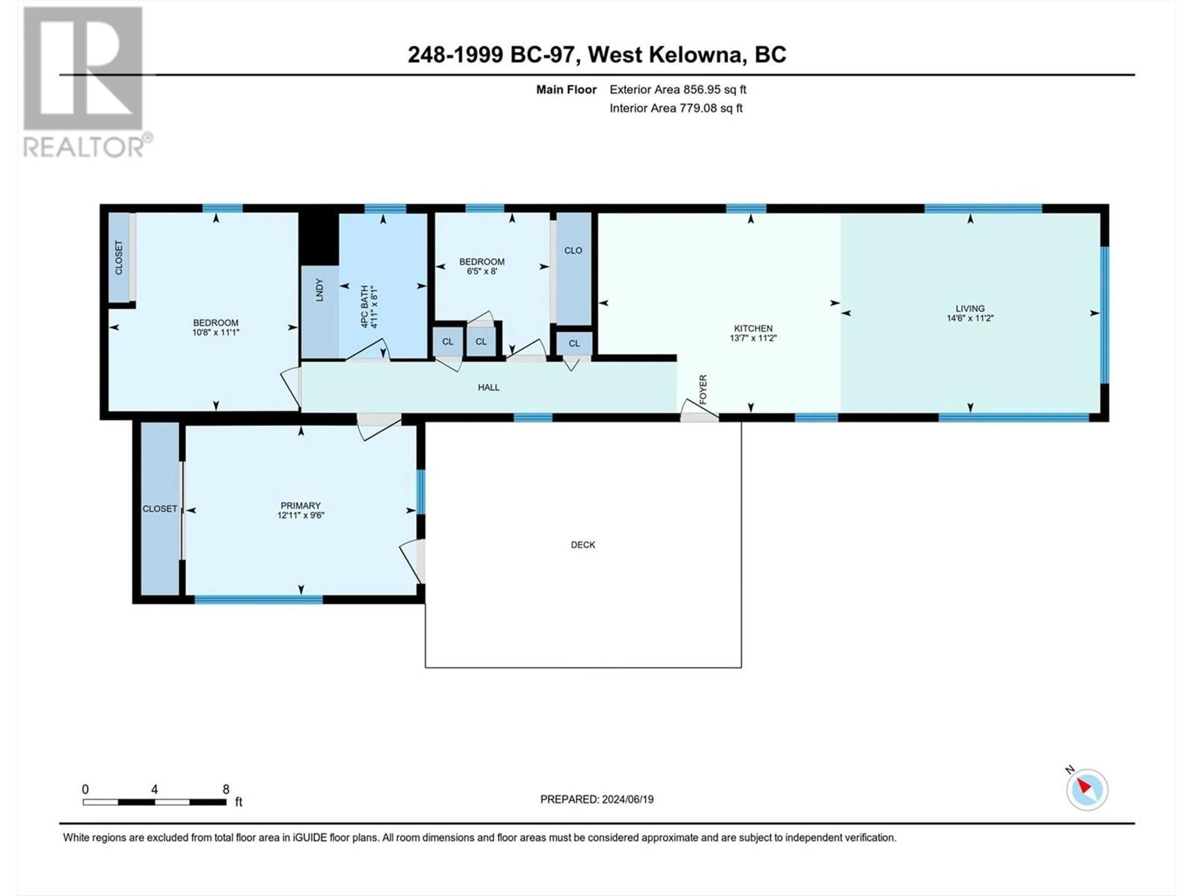 Floor plan for 1999 97 Highway S Unit# 248, West Kelowna British Columbia V1Z1B2