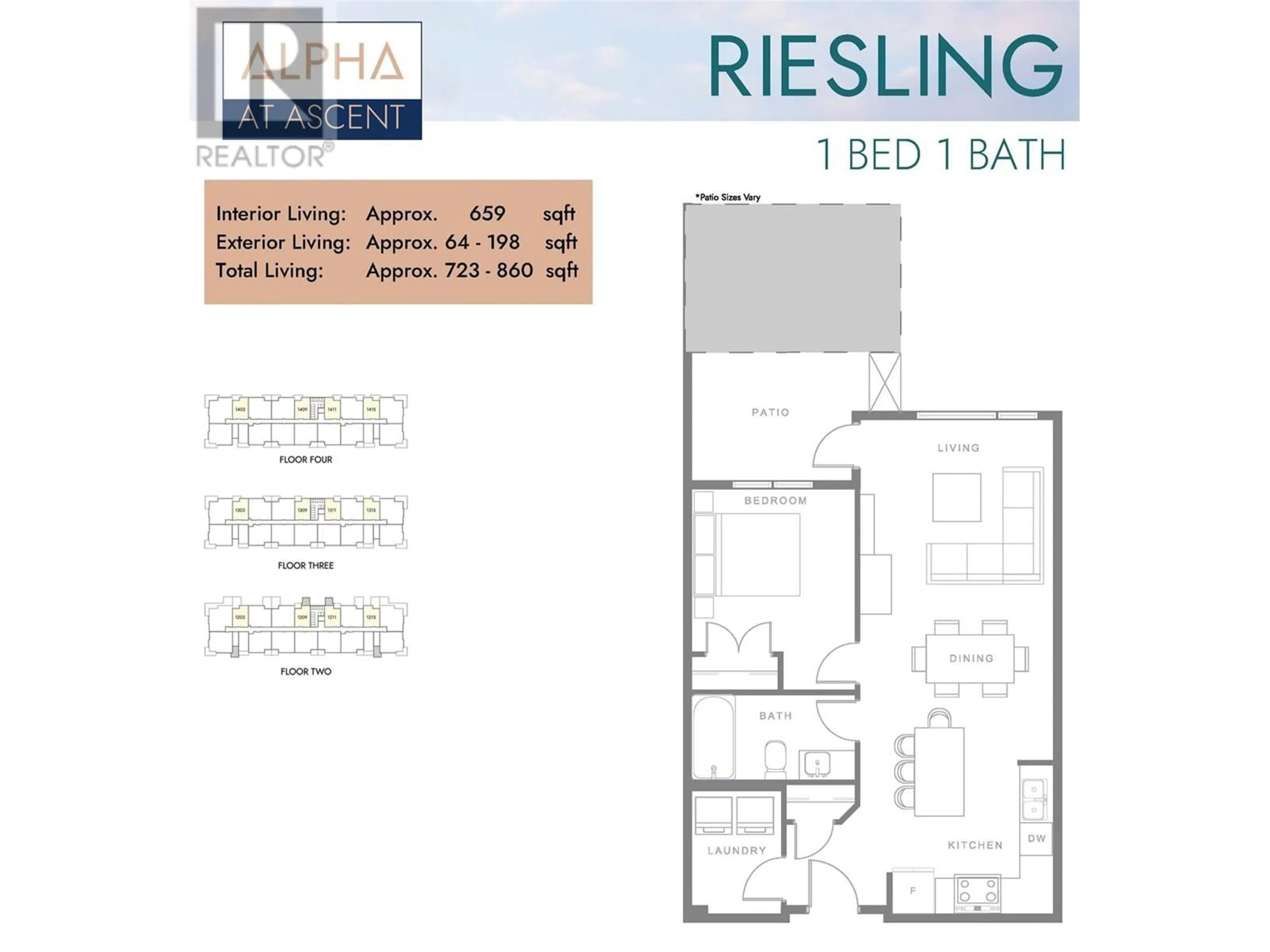 Floor plan for 1057 Frost Road Unit# 311, Kelowna British Columbia V1Y6G1