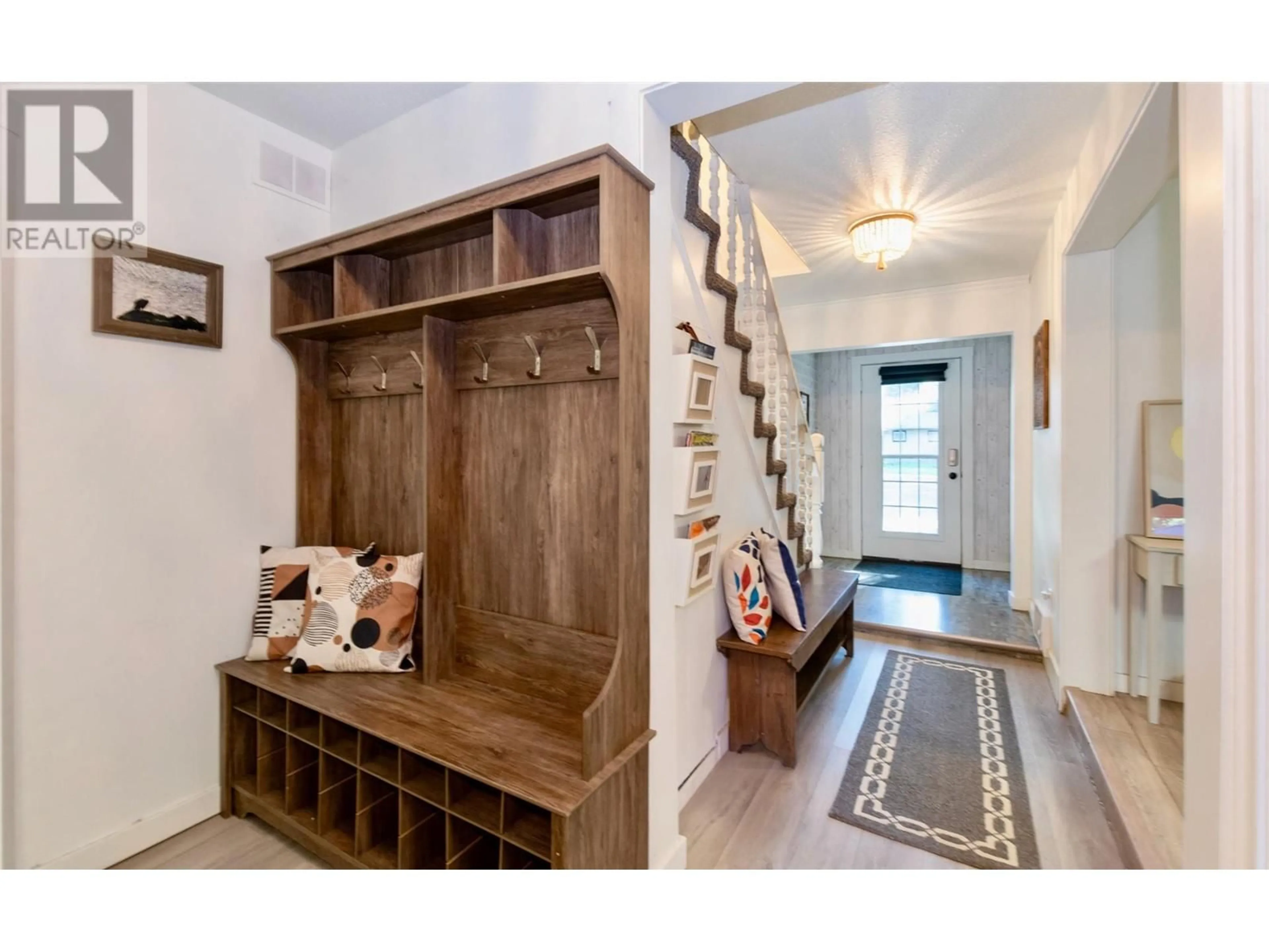 Indoor entryway, wood floors for 4179 Ashe Crescent, Scotch Creek British Columbia V0E1M5