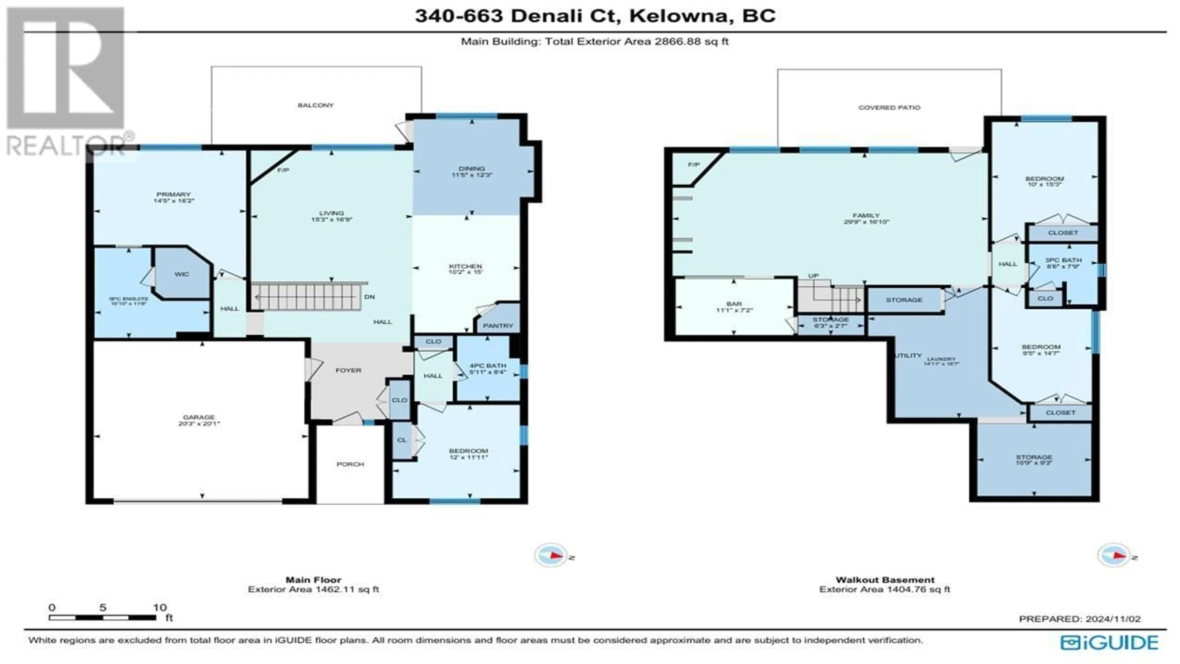 Floor plan for 663 Denali Court Unit# 340, Kelowna British Columbia V1Y2R4