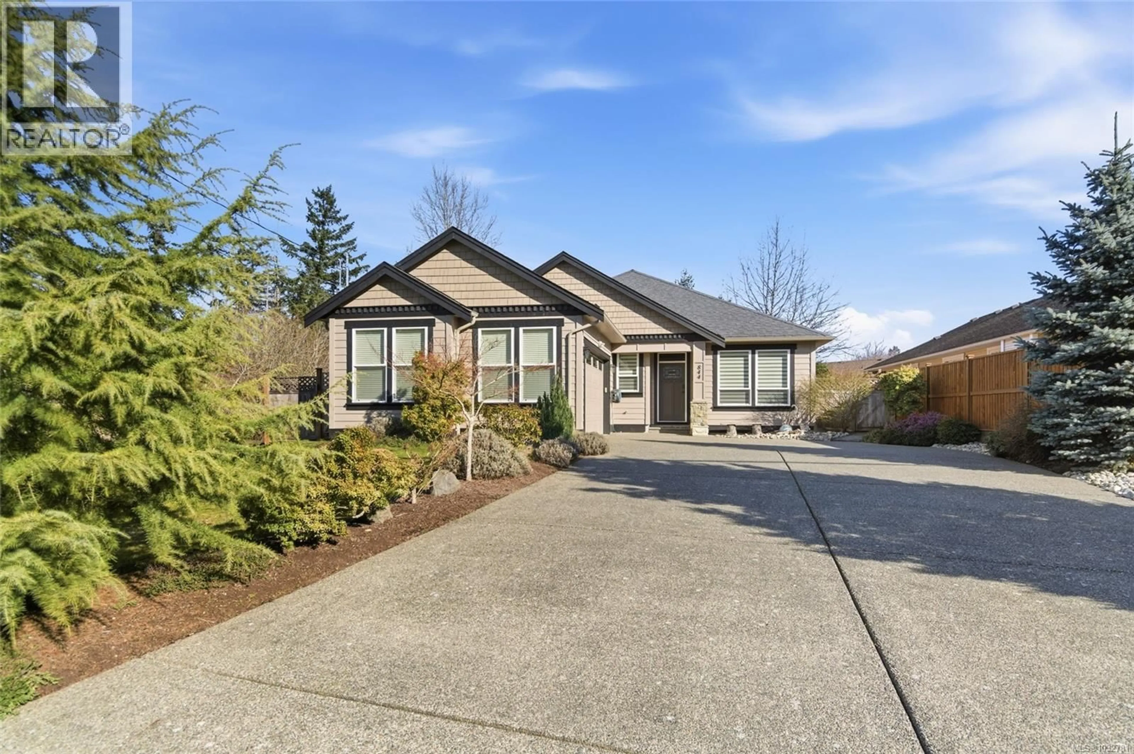 Home with brick exterior material, street for 844 MULHOLLAND DRIVE, French Creek British Columbia V9P1Z5