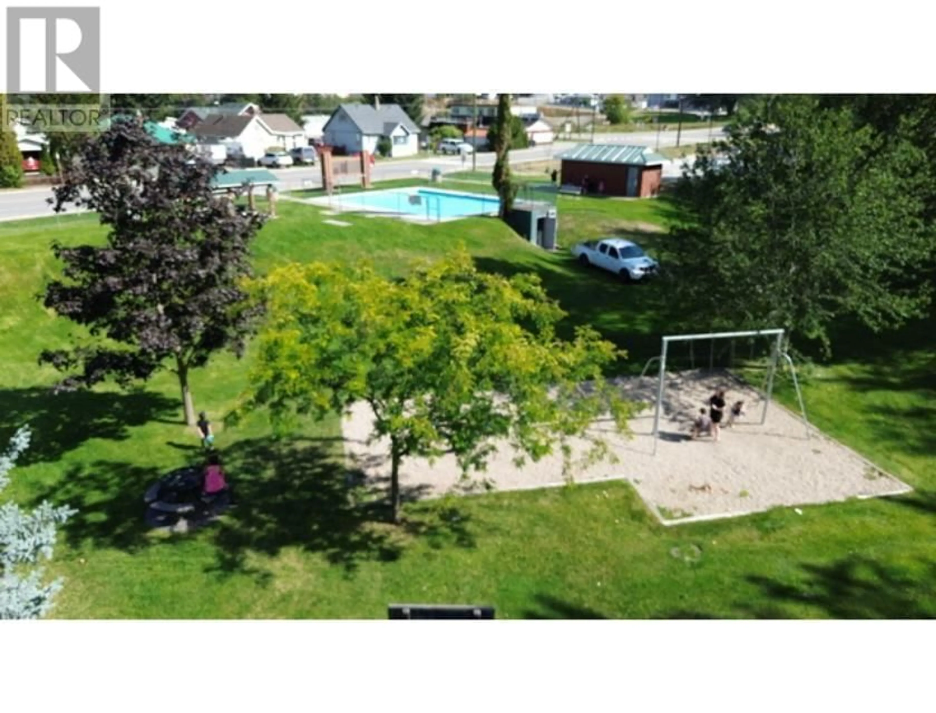 Patio, the fenced backyard for 629 THIRD Avenue, Chase British Columbia V0E1M0