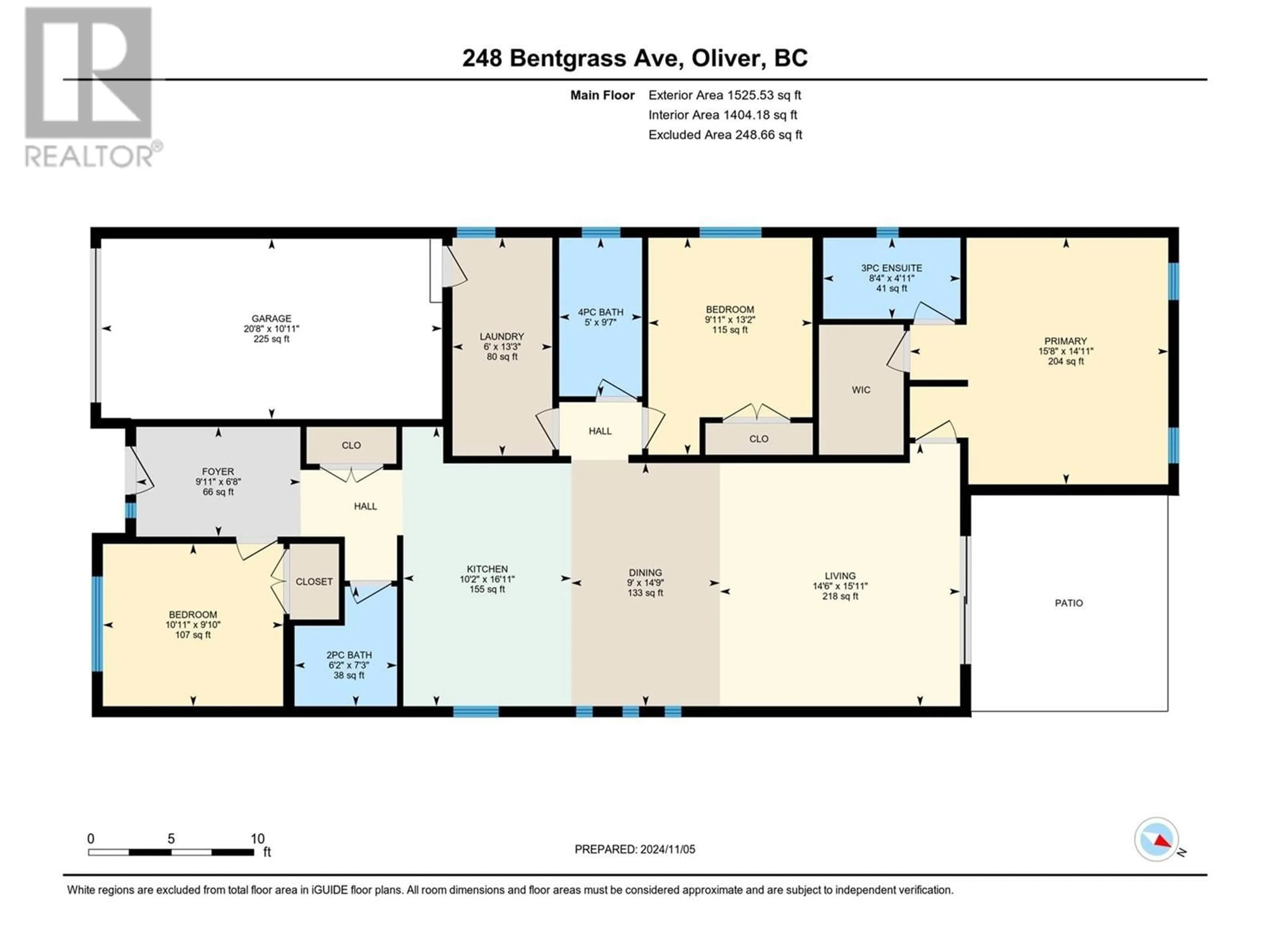 Floor plan for 248 BENTGRASS Avenue, Oliver British Columbia V0H1T3