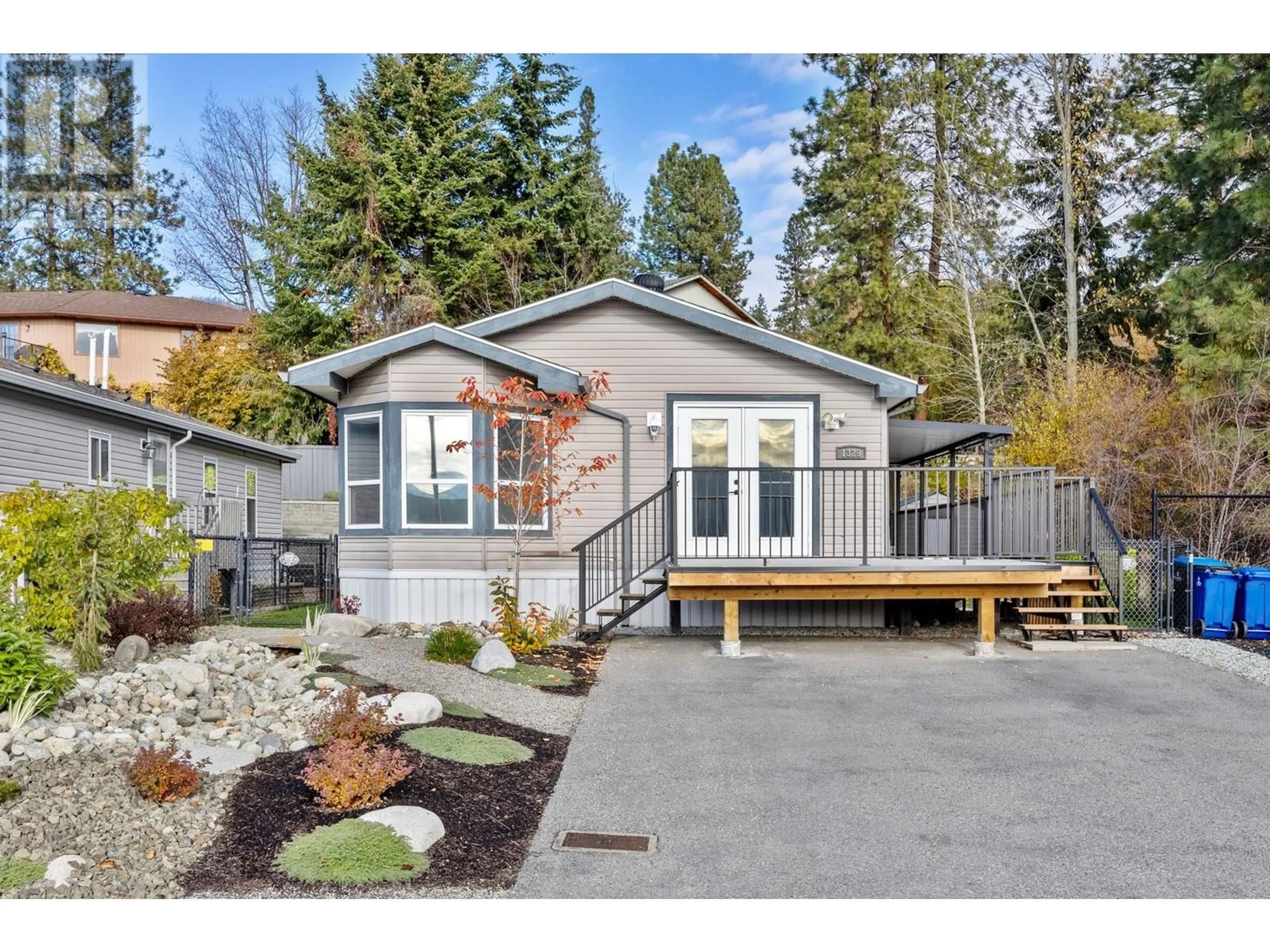 Home with vinyl exterior material, street for 1329 - 2440 OLD OKANAGAN HIGHWAY, West Kelowna British Columbia V4T3A3