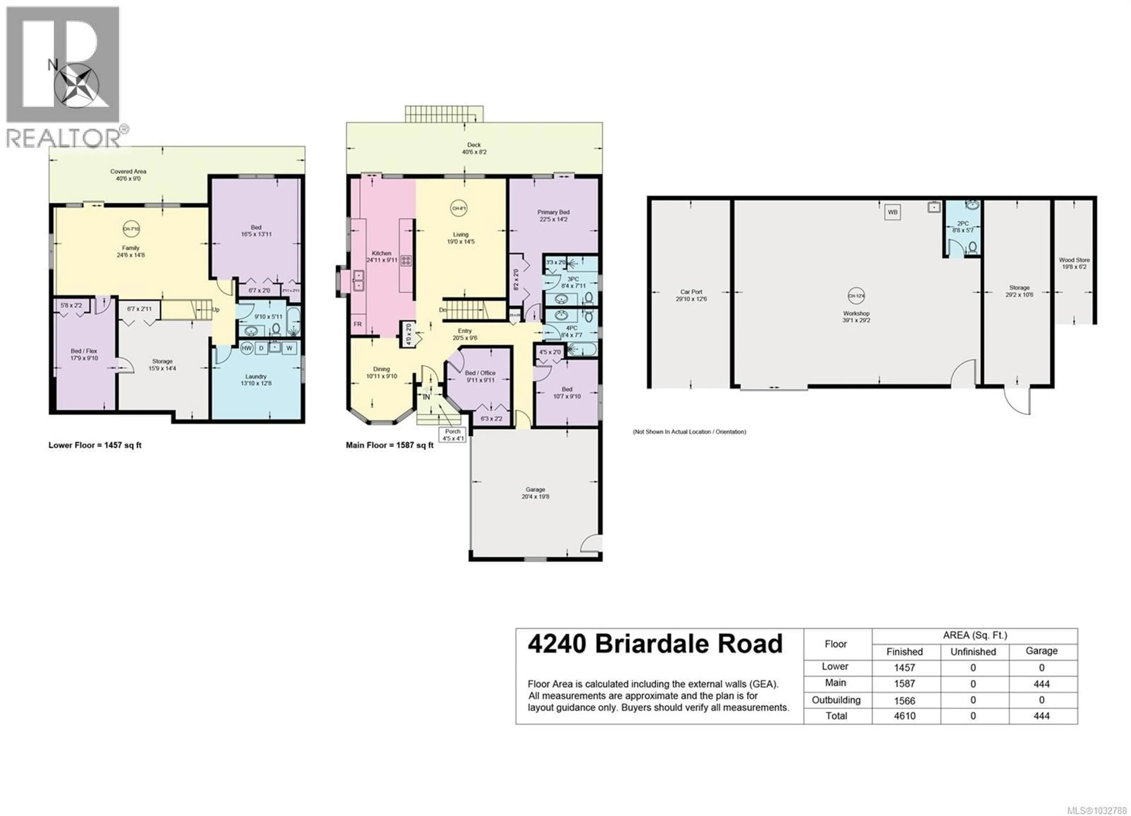 Floor plan for 4240 BRIARDALE ROAD, Courtenay British Columbia V9N9R6