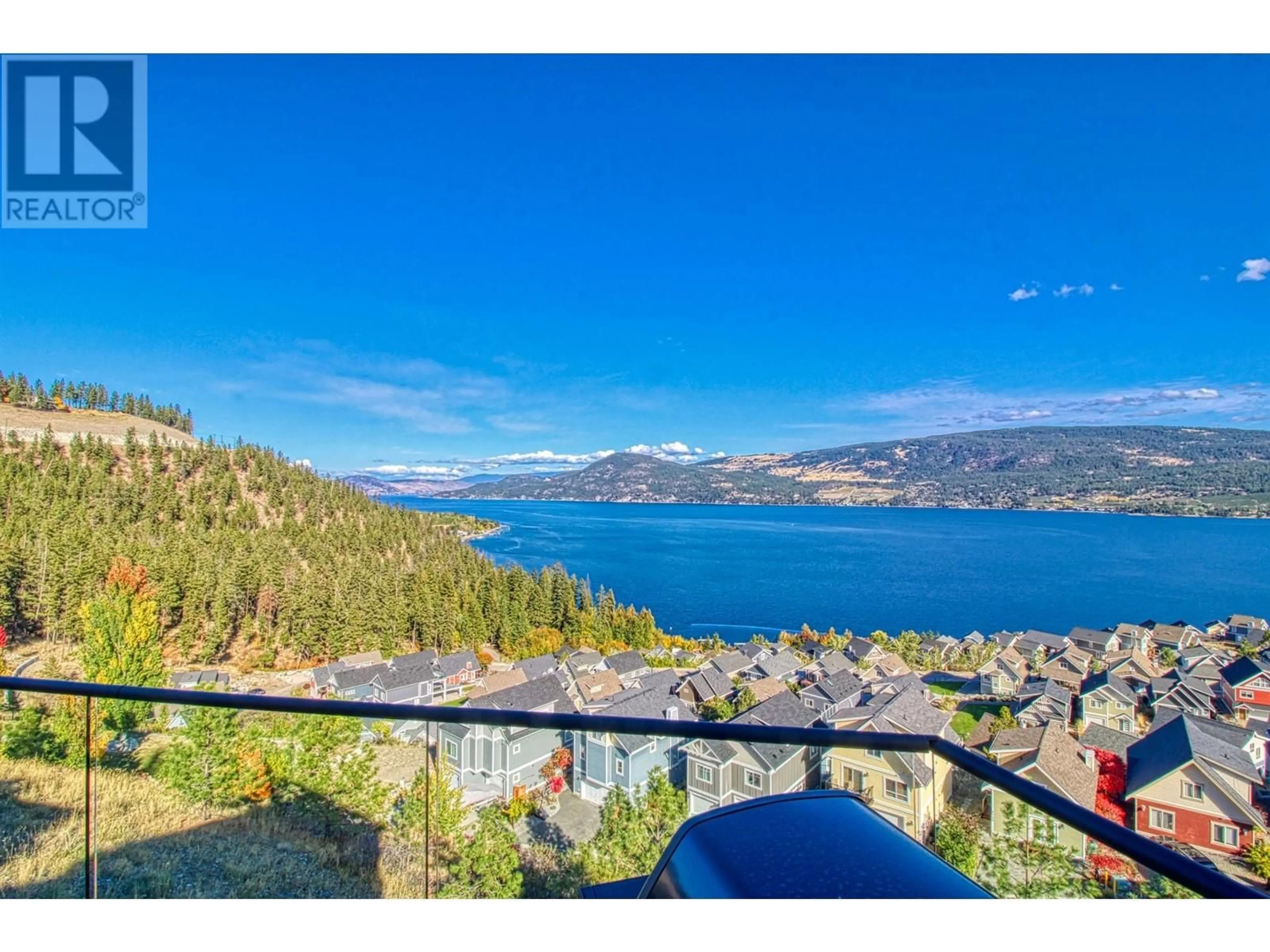 A pic from outside/outdoor area/front of a property/back of a property/a pic from drone, water/lake/river/ocean view for 243 - 6725 LA PALMA LOOP, Kelowna British Columbia V1Z3R8