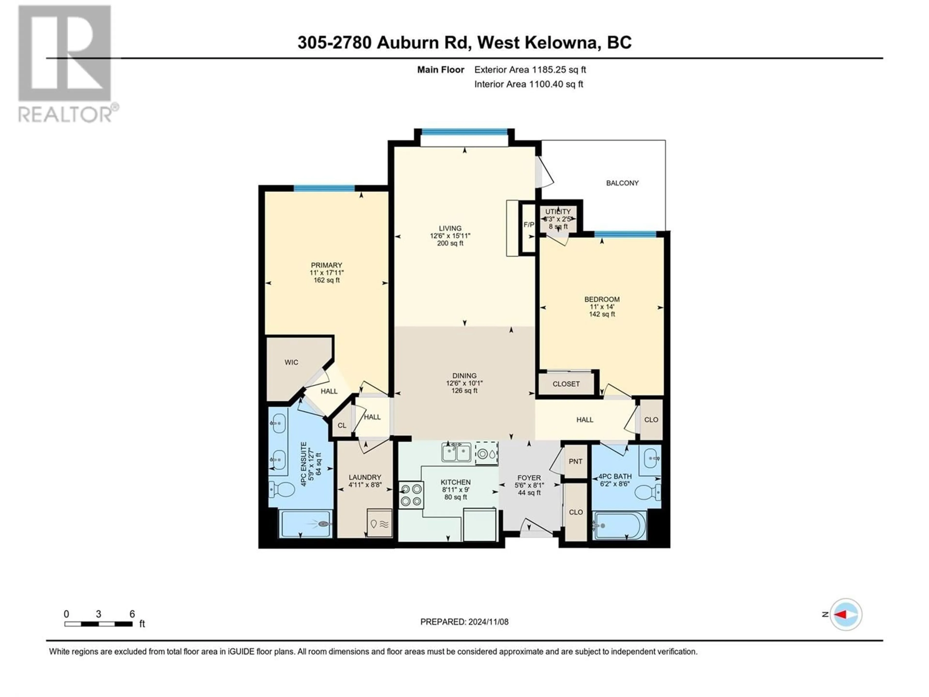 Floor plan for 305 - 2780 AUBURN ROAD, West Kelowna British Columbia V4T4C2