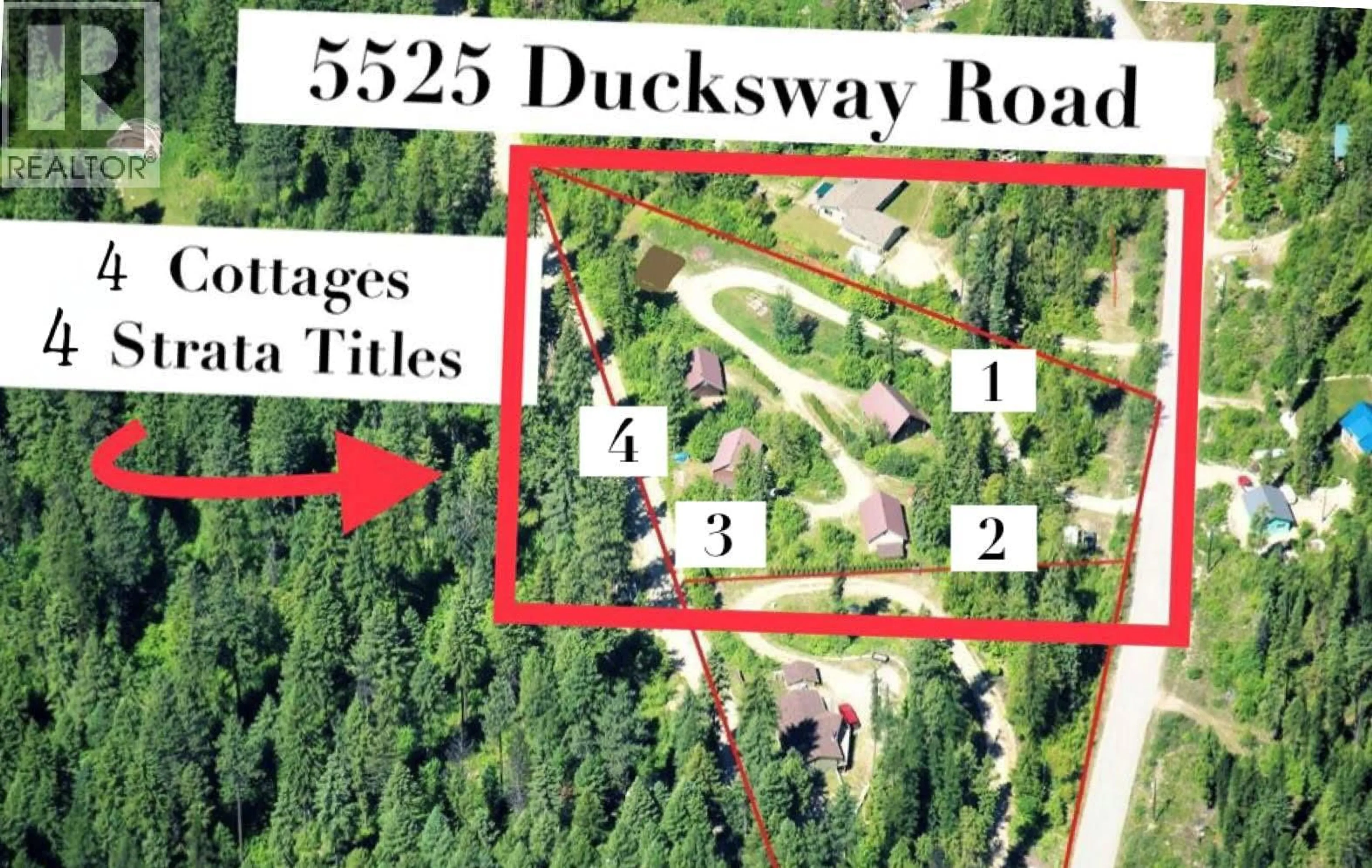 Picture of a map for 5525 DUCKSWAY ROAD, Winlaw British Columbia V0G2J0