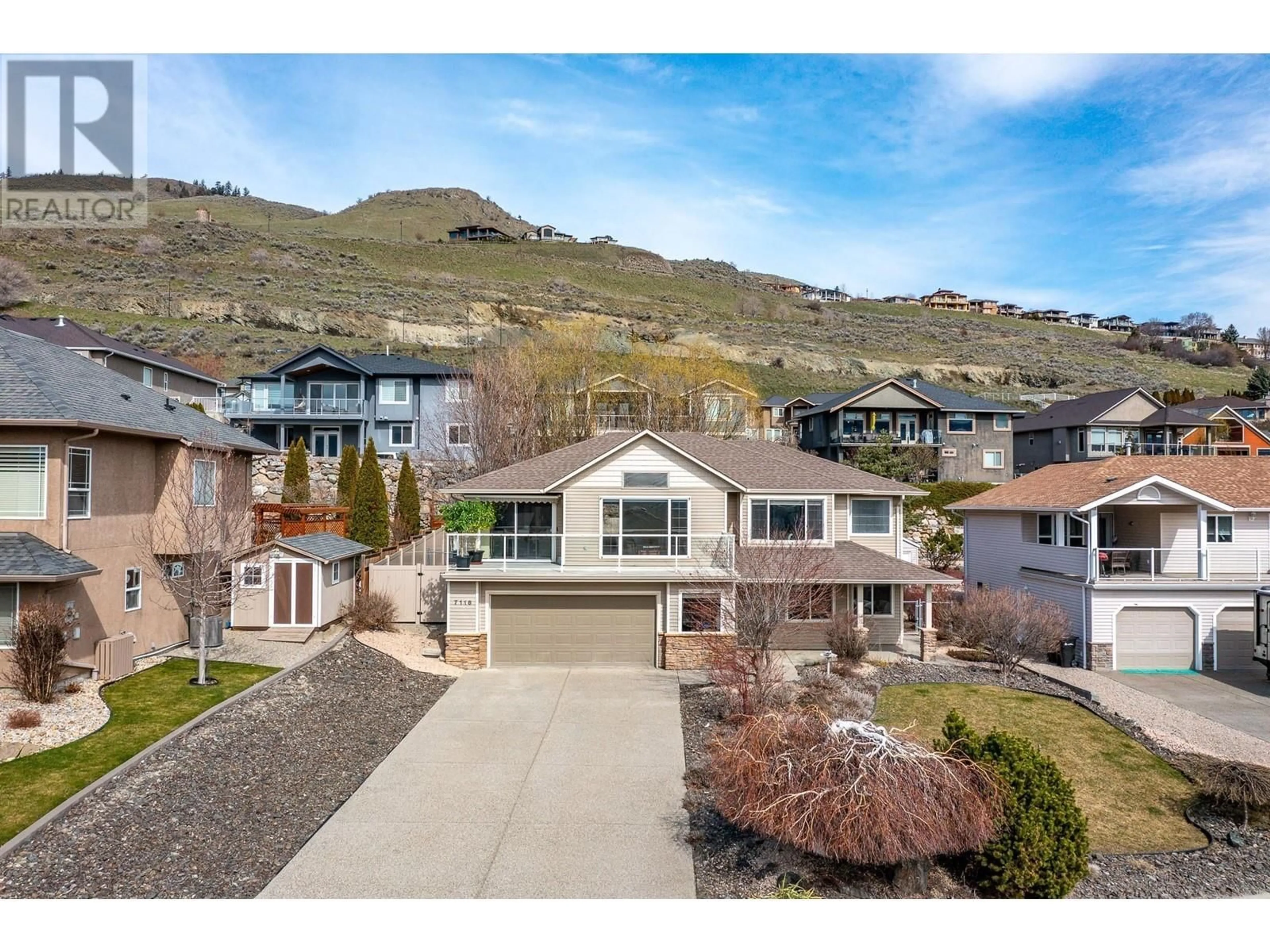 Frontside or backside of a home, mountain for 7116 Lakeridge Drive, Vernon British Columbia V1H1Y2