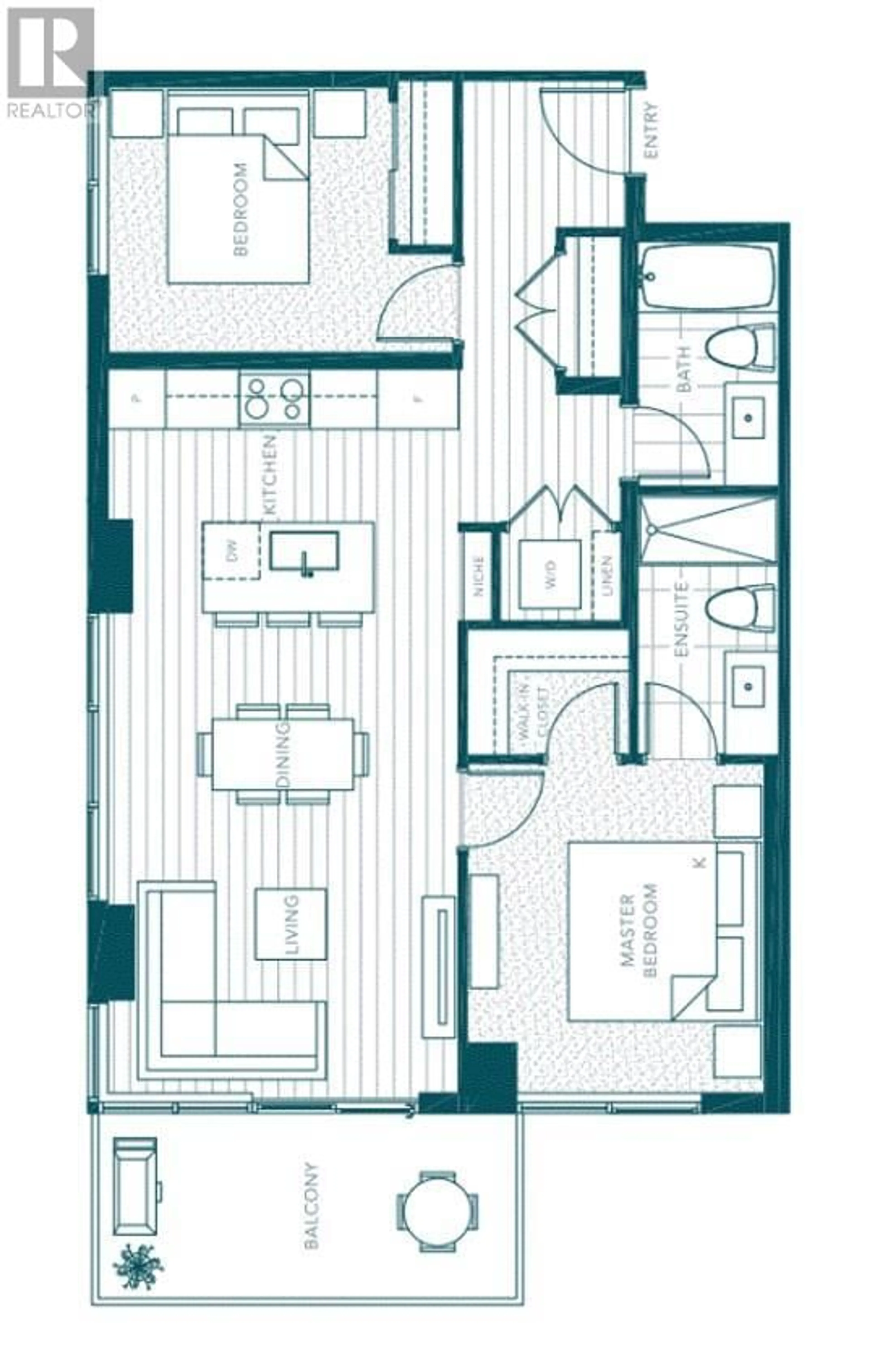 Floor plan for 1488 Bertram Street Unit# 1610, Kelowna British Columbia V1Y0M6