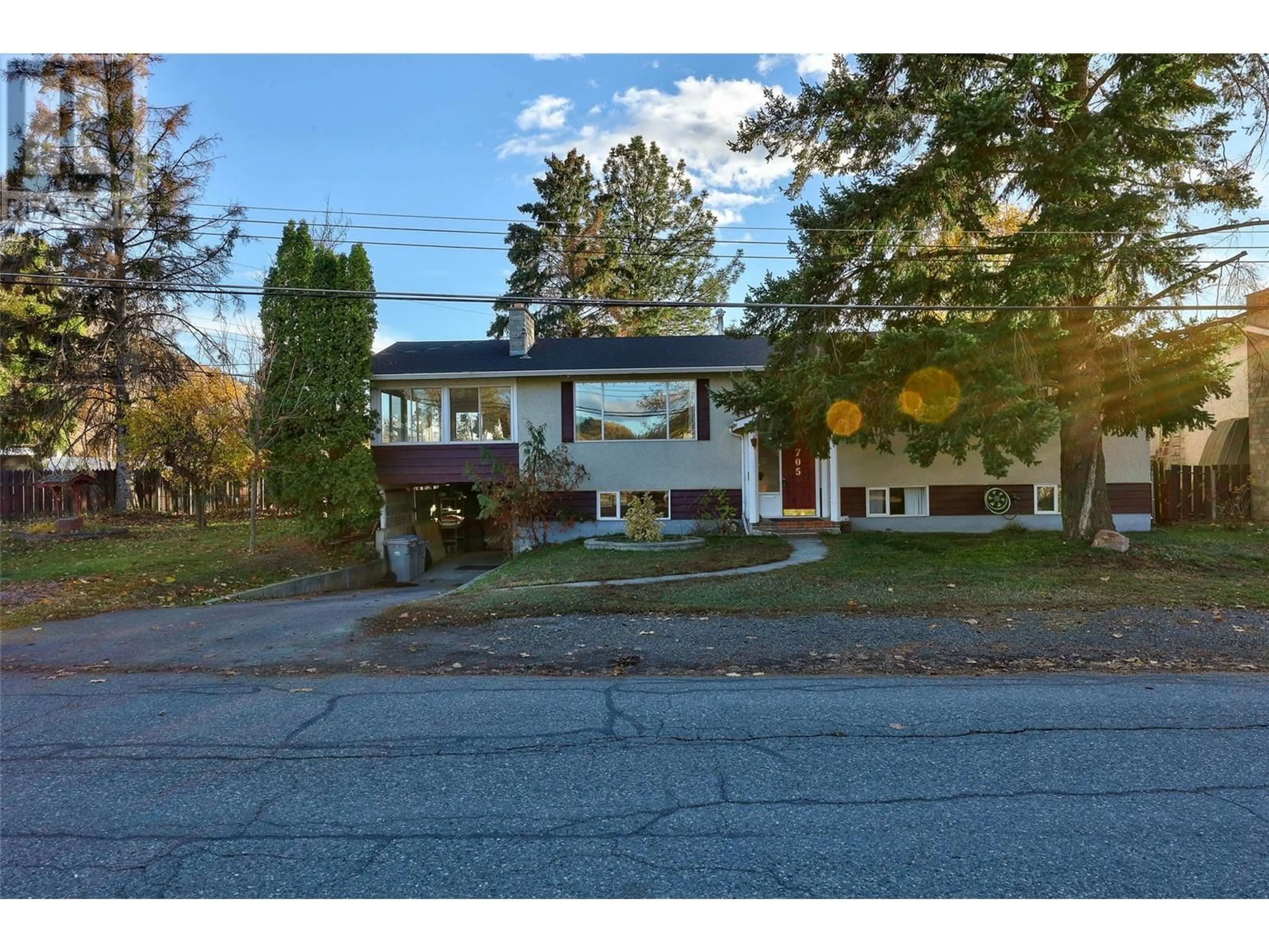 Frontside or backside of a home, the street view for 705 Soldier Road, Kamloops British Columbia V2B6H5