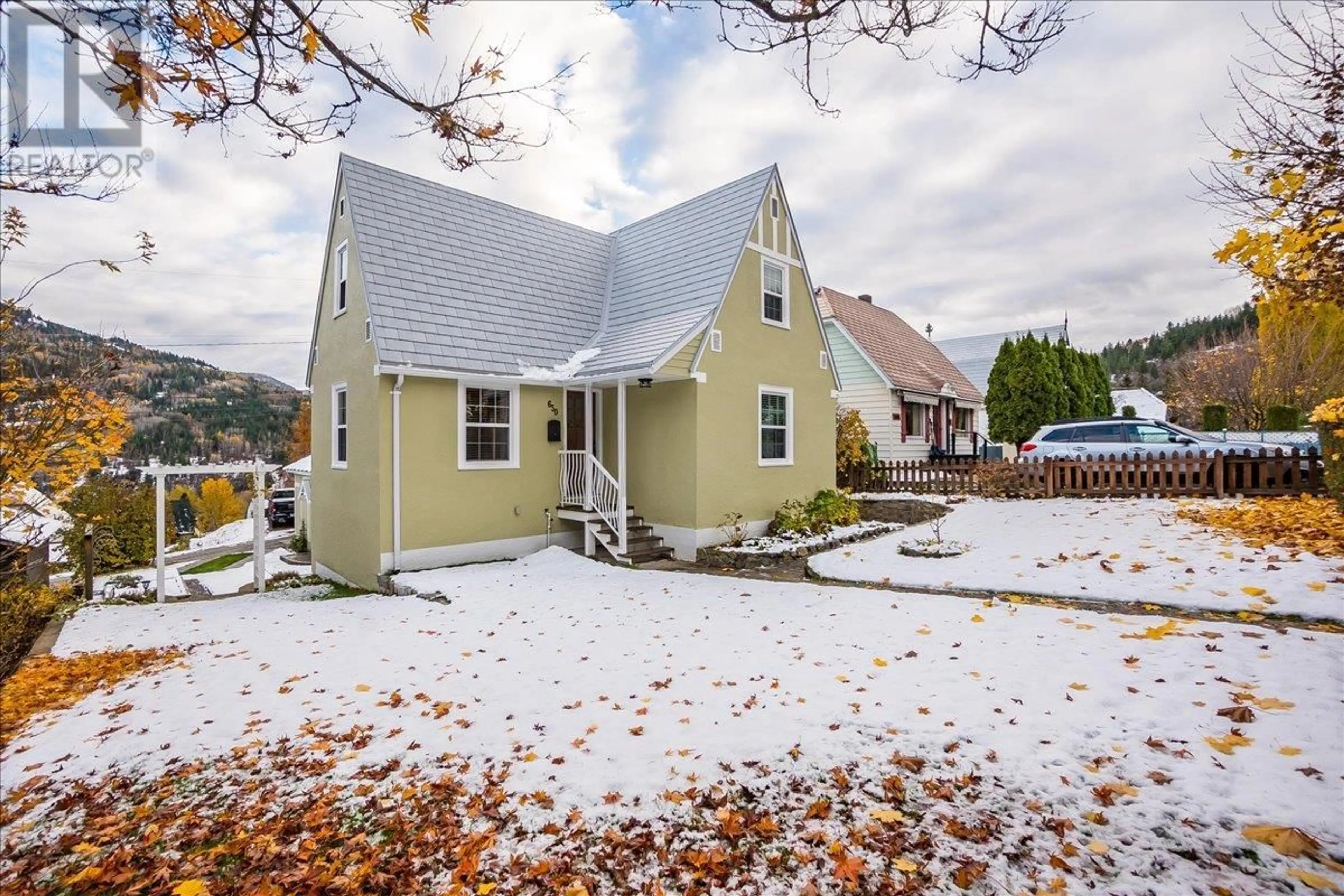 A pic from exterior of the house or condo, cottage for 650 Shelley Street, Warfield British Columbia V1R2C6