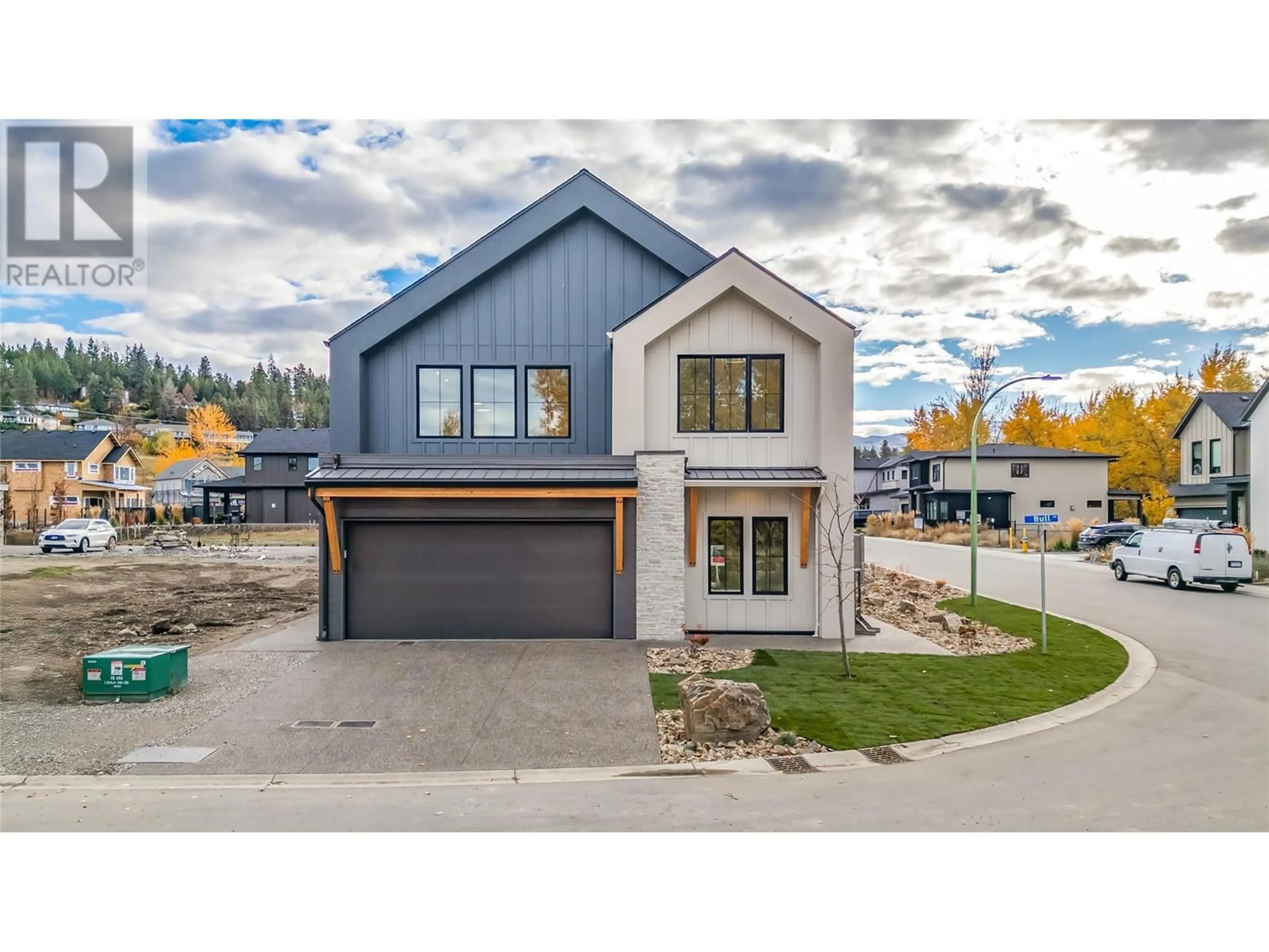 Frontside or backside of a home, the street view for 907 Bull Crescent Lot# 91, Kelowna British Columbia V1W0B6