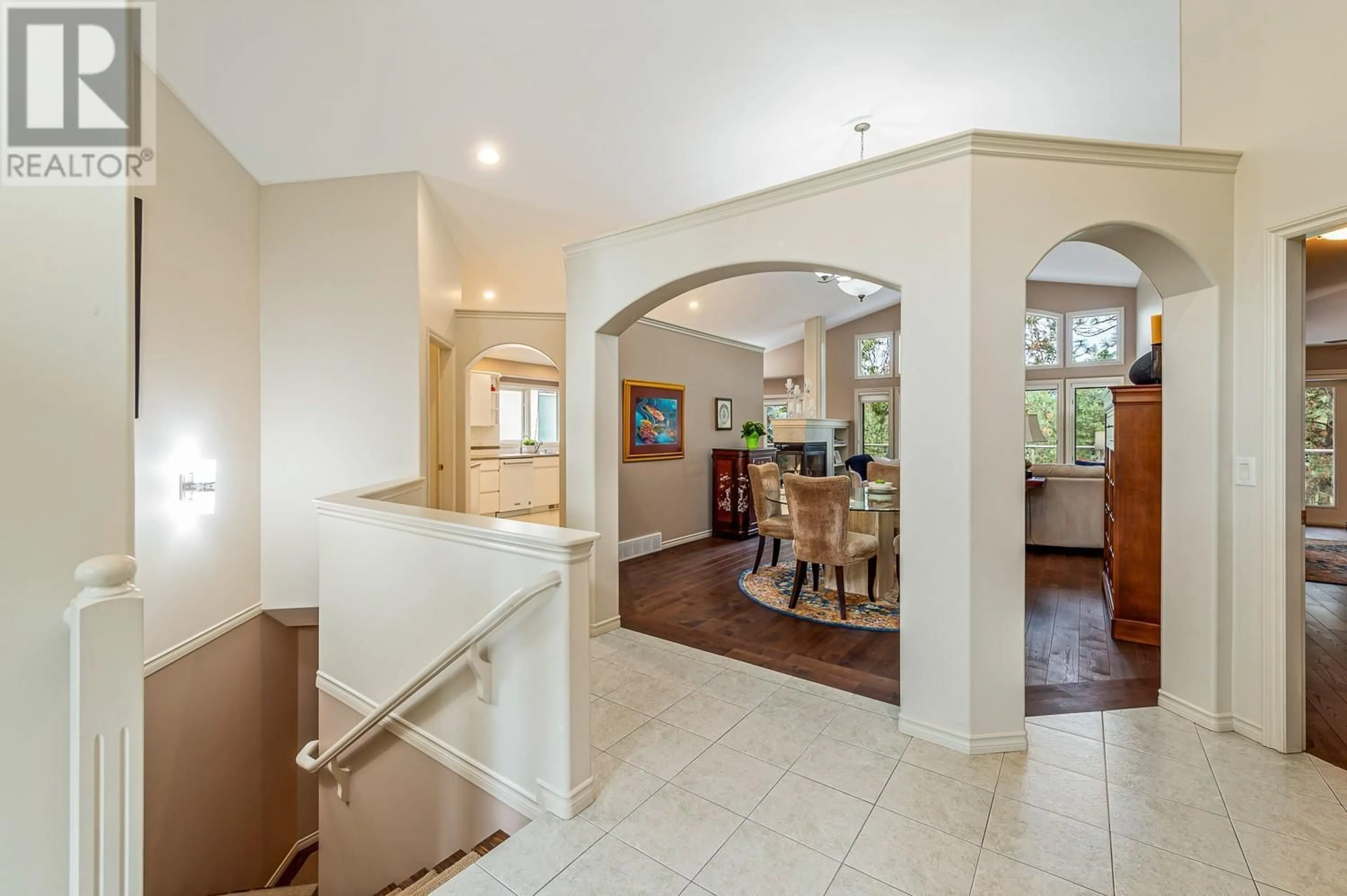 Indoor foyer, wood floors for 4141 Gallaghers Boulevard S, Kelowna British Columbia V1W4V2