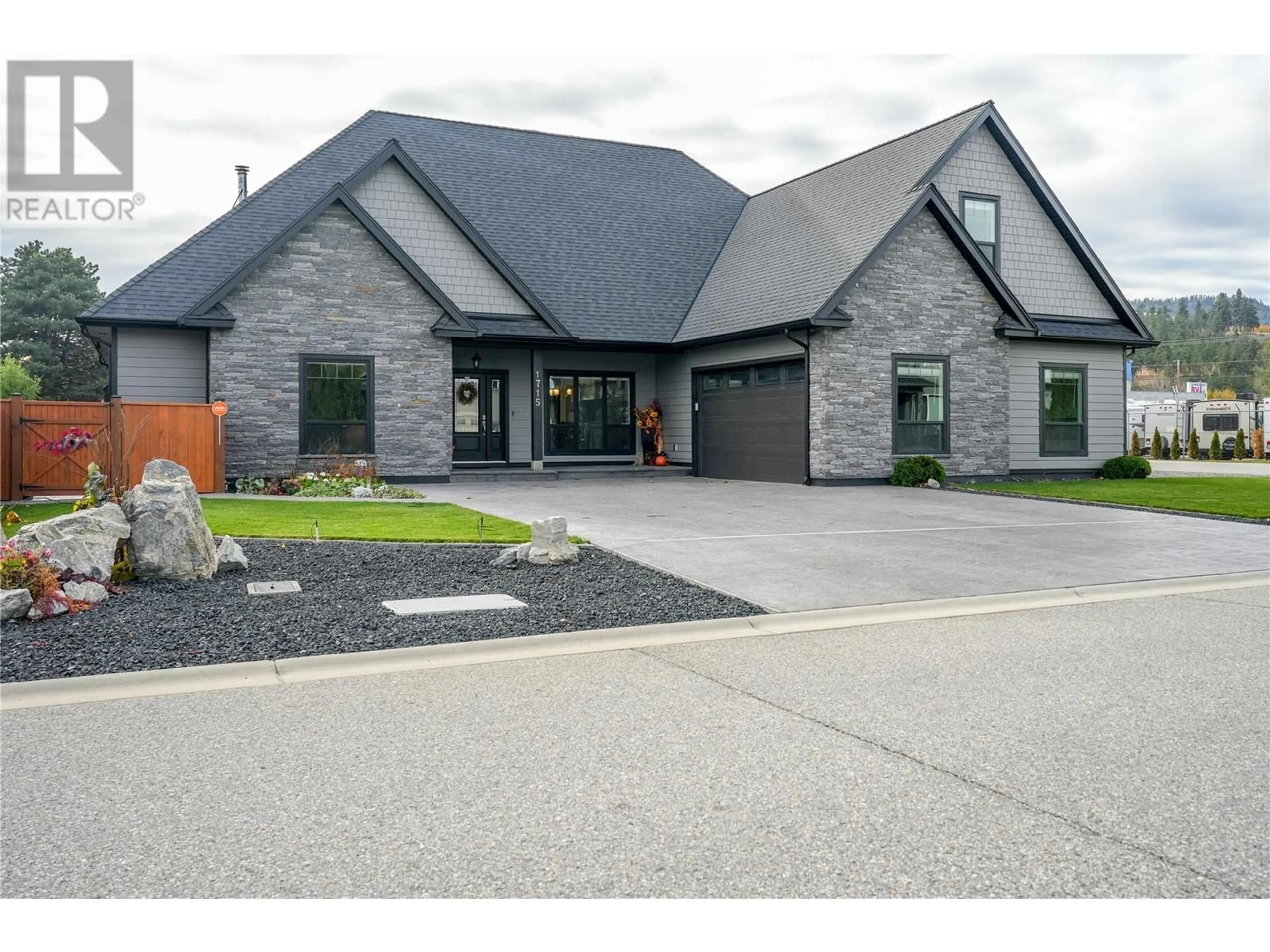 Home with brick exterior material, street for 1715 BRITTON ROAD, Summerland British Columbia V0H1Z9