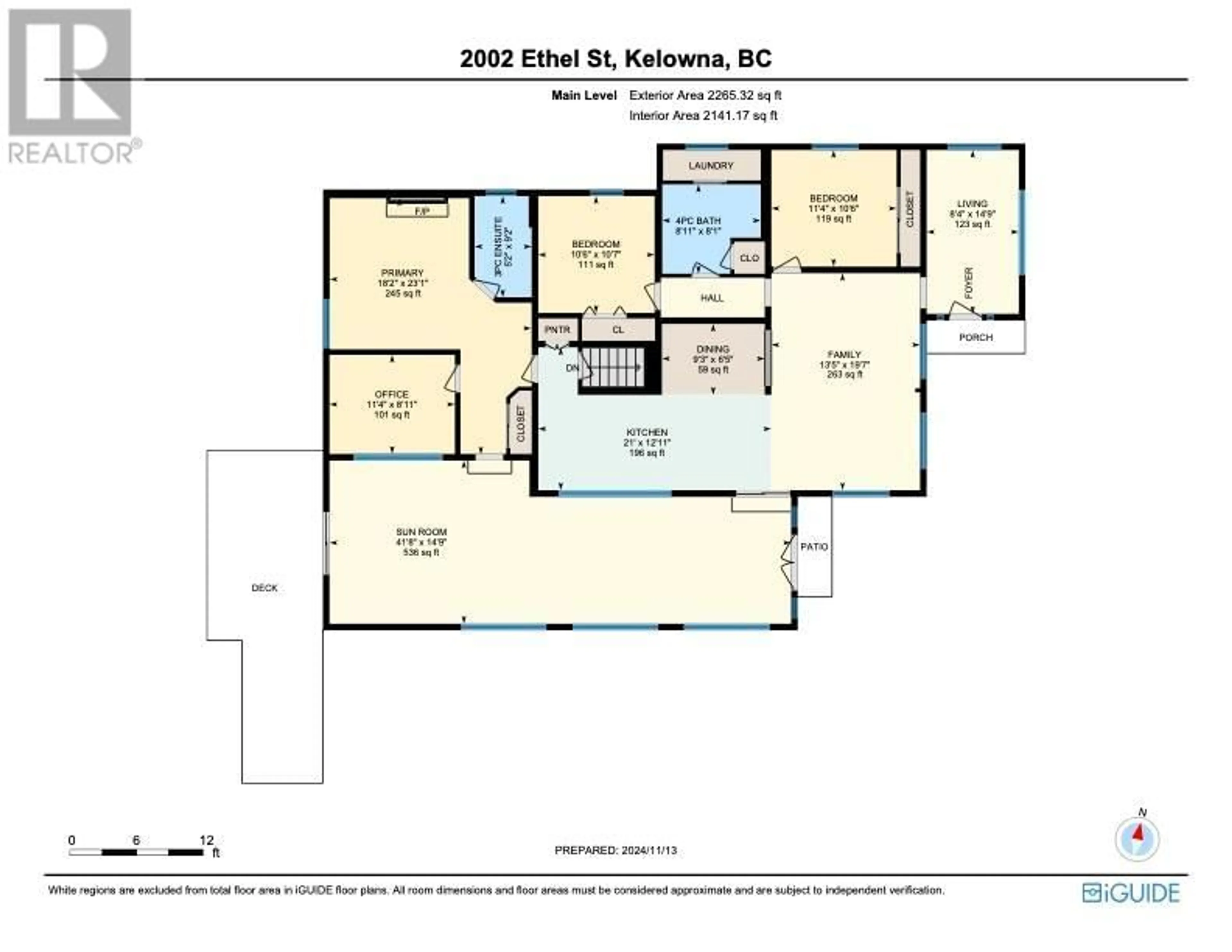 Floor plan for 2002 Ethel Street, Kelowna British Columbia V1Y2Z5