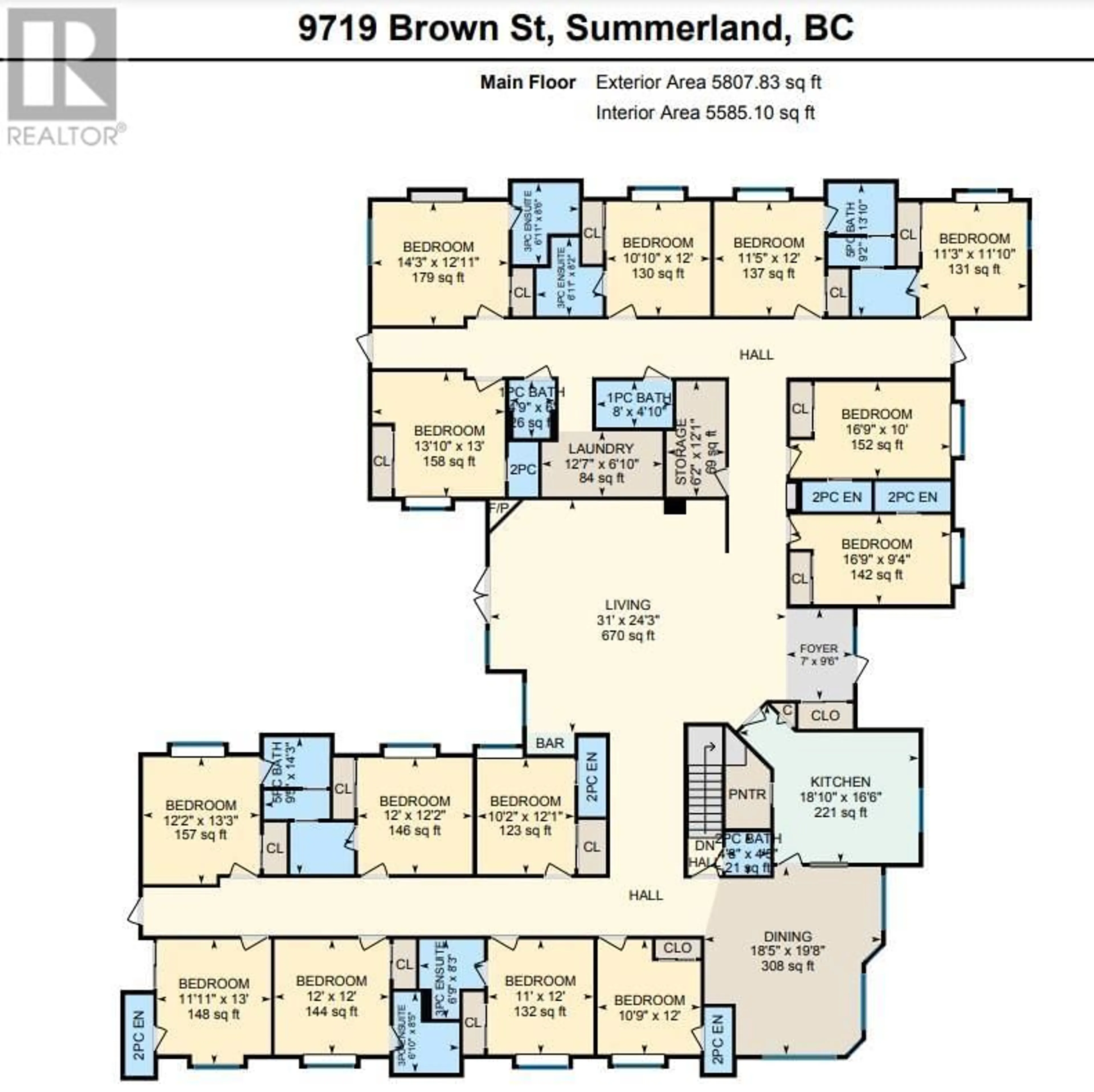 Floor plan for 9719 Brown Street, Summerland British Columbia V0H1Z0