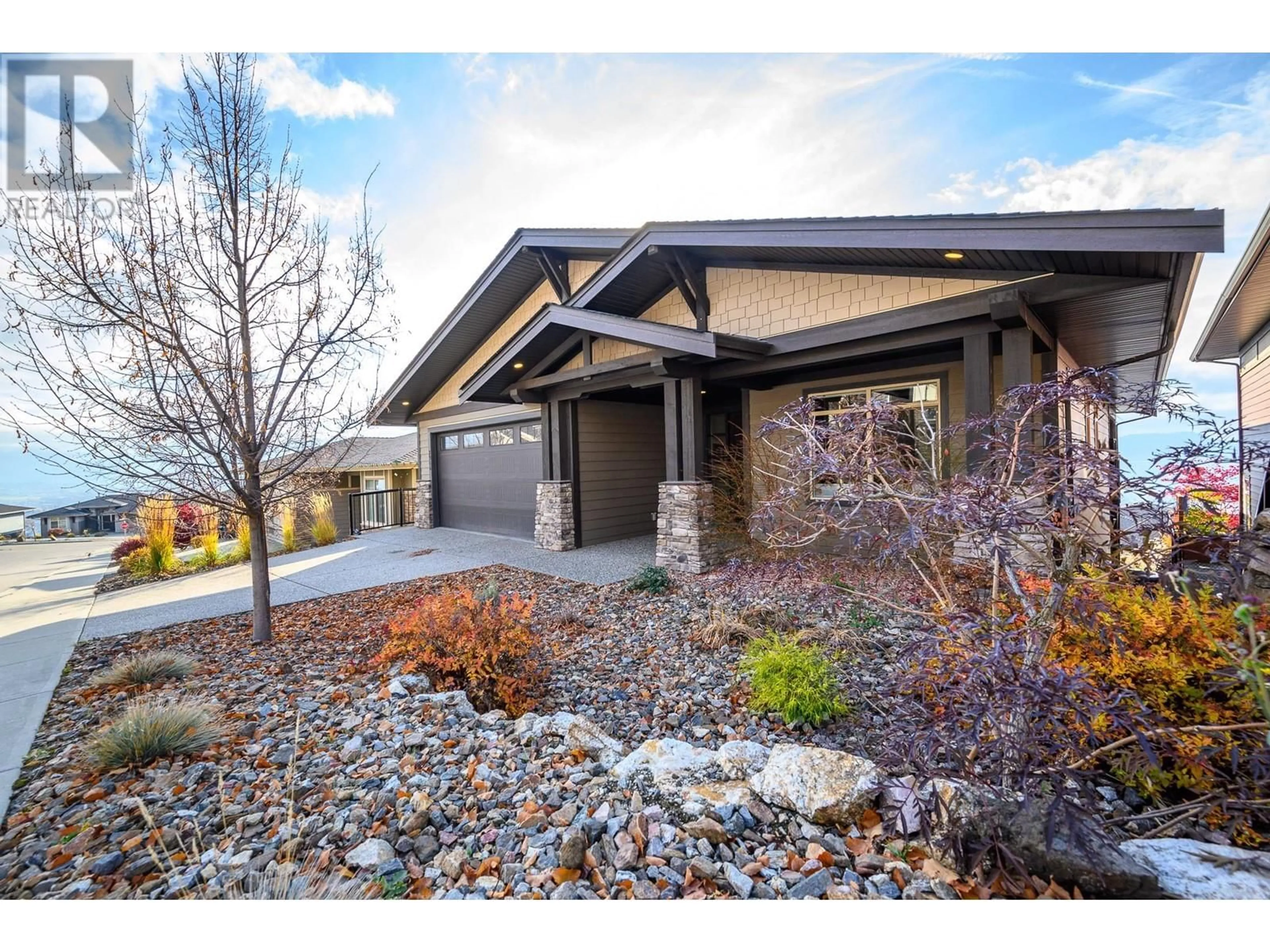 Home with brick exterior material for 3916 Desert Drive, Vernon British Columbia V1T9Y2