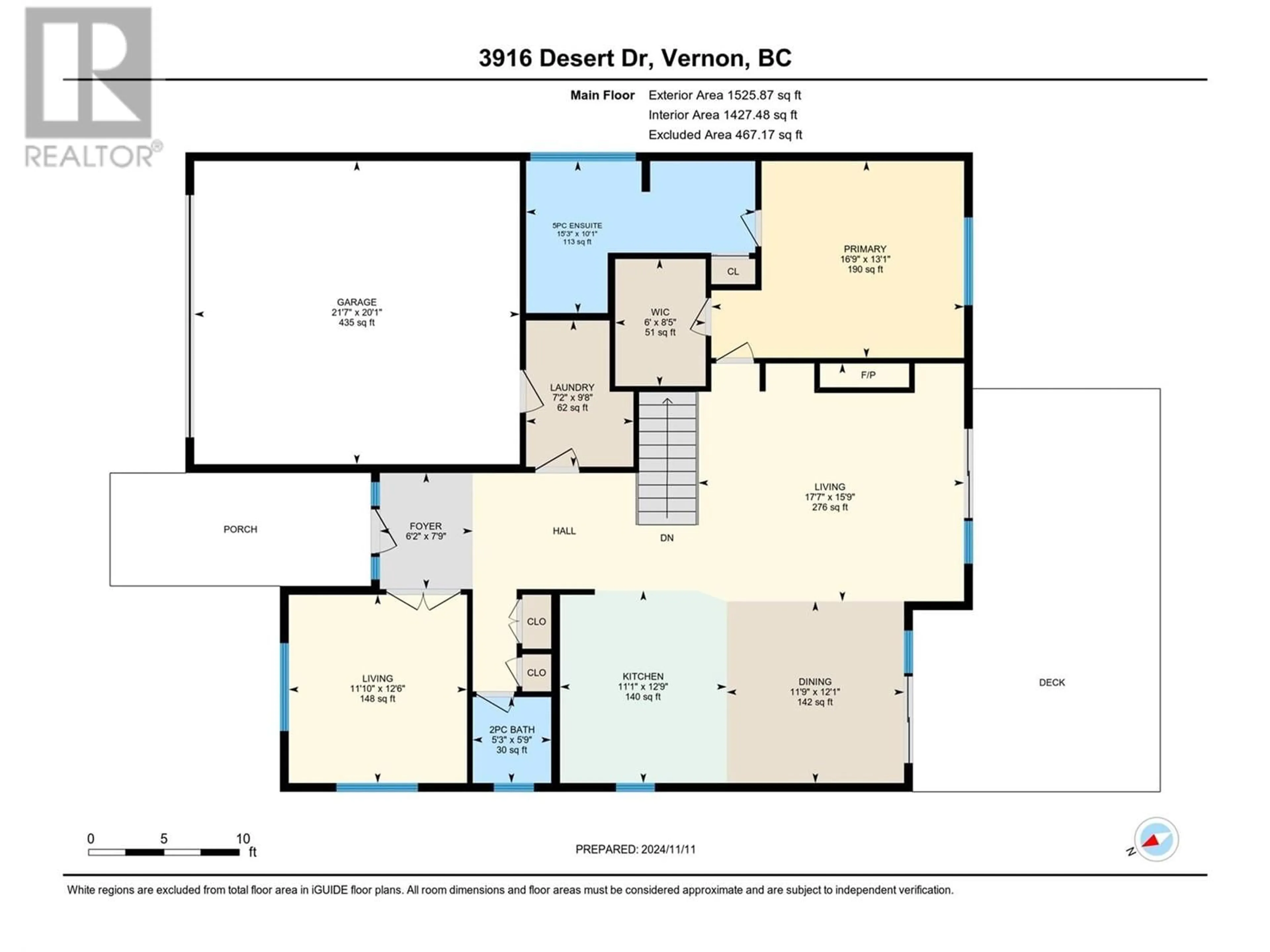 Floor plan for 3916 Desert Drive, Vernon British Columbia V1T9Y2