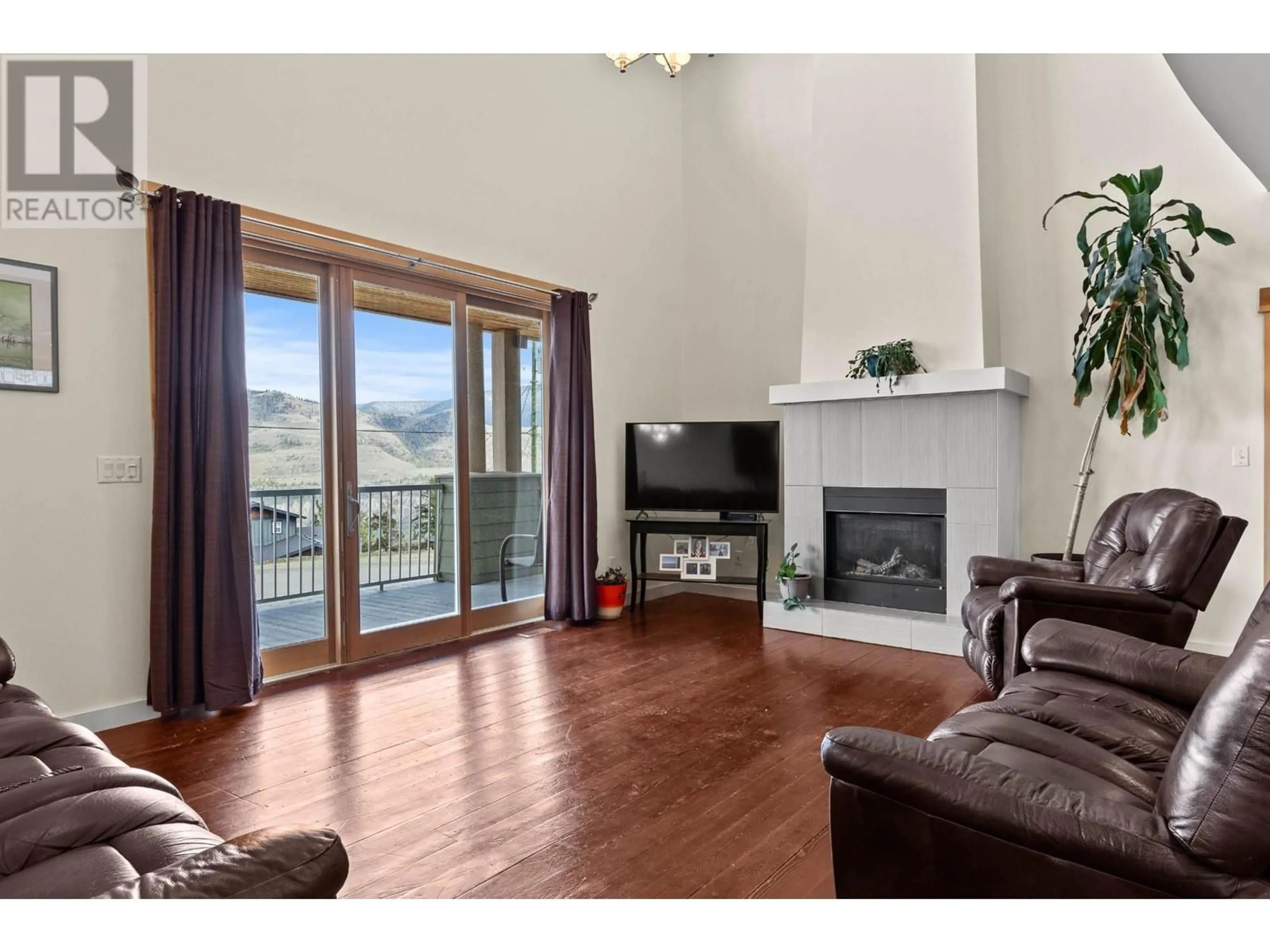 Living room, wood floors for 4752 Uplands Drive, Kamloops British Columbia V2C6S9