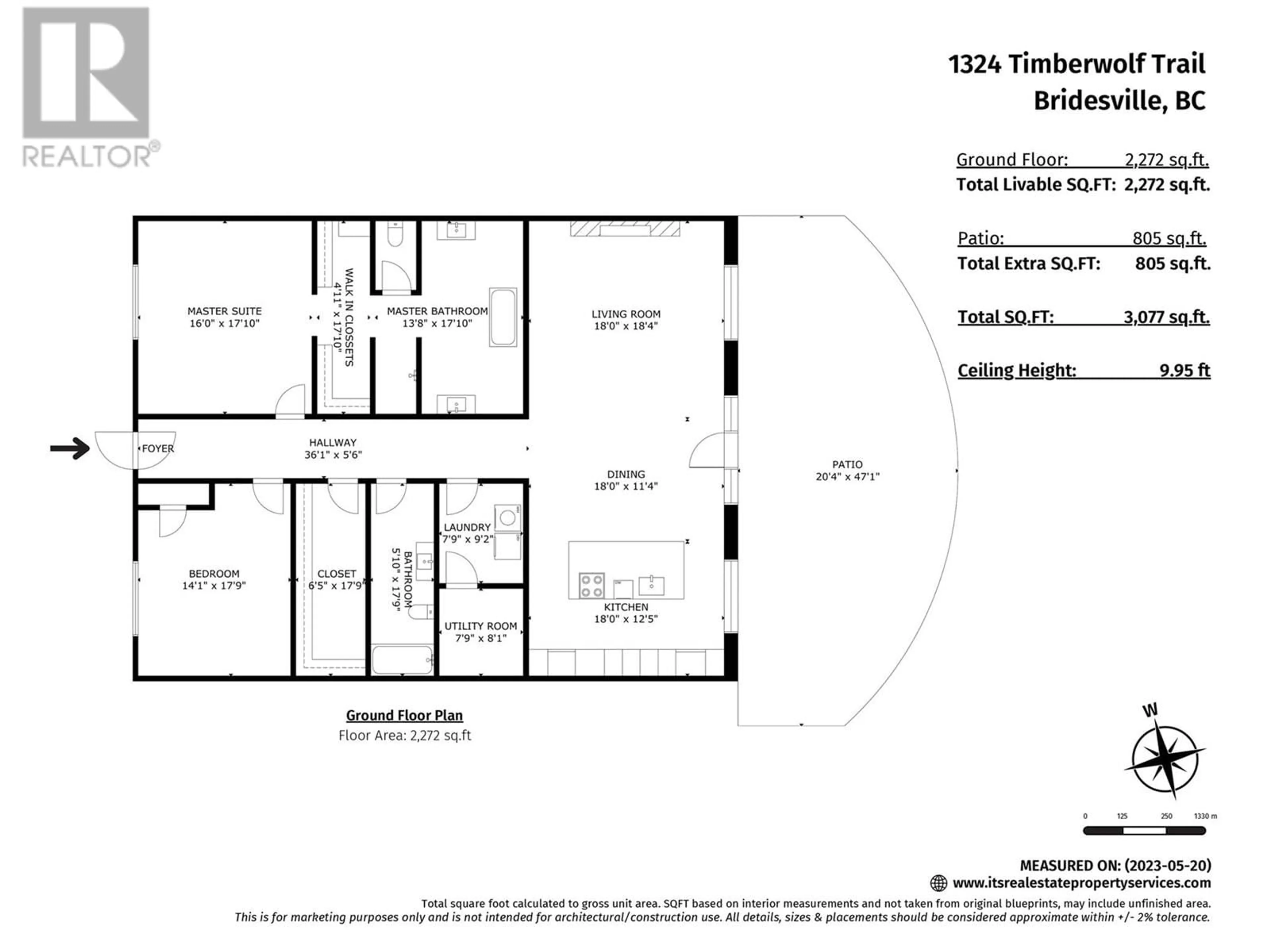 Floor plan for 1324 TIMBERWOLF TRAIL ROAD, Bridesville British Columbia V0H1Y0