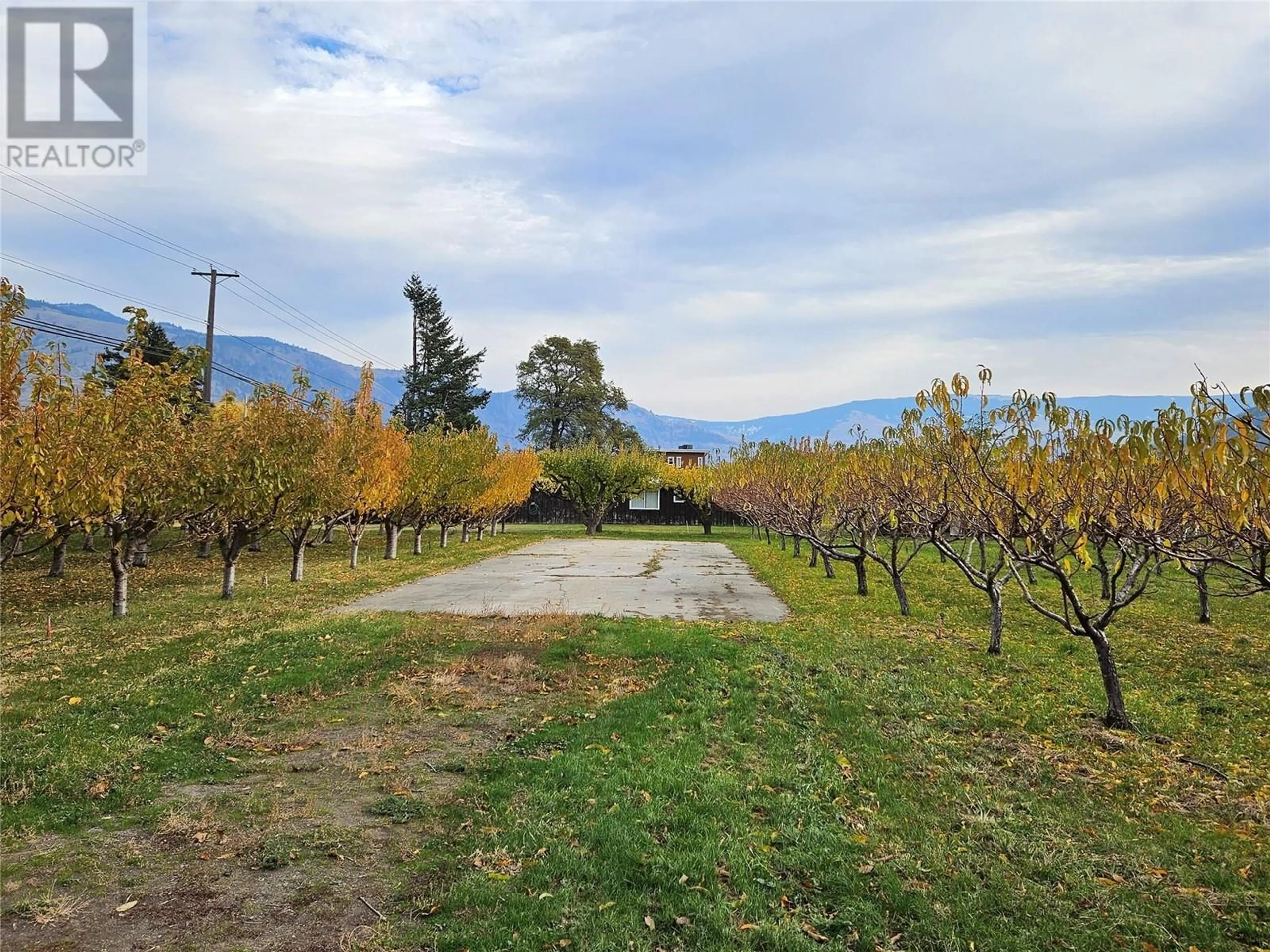 Patio, the fenced backyard for 17 7th Avenue, Keremeos British Columbia V0X1N3