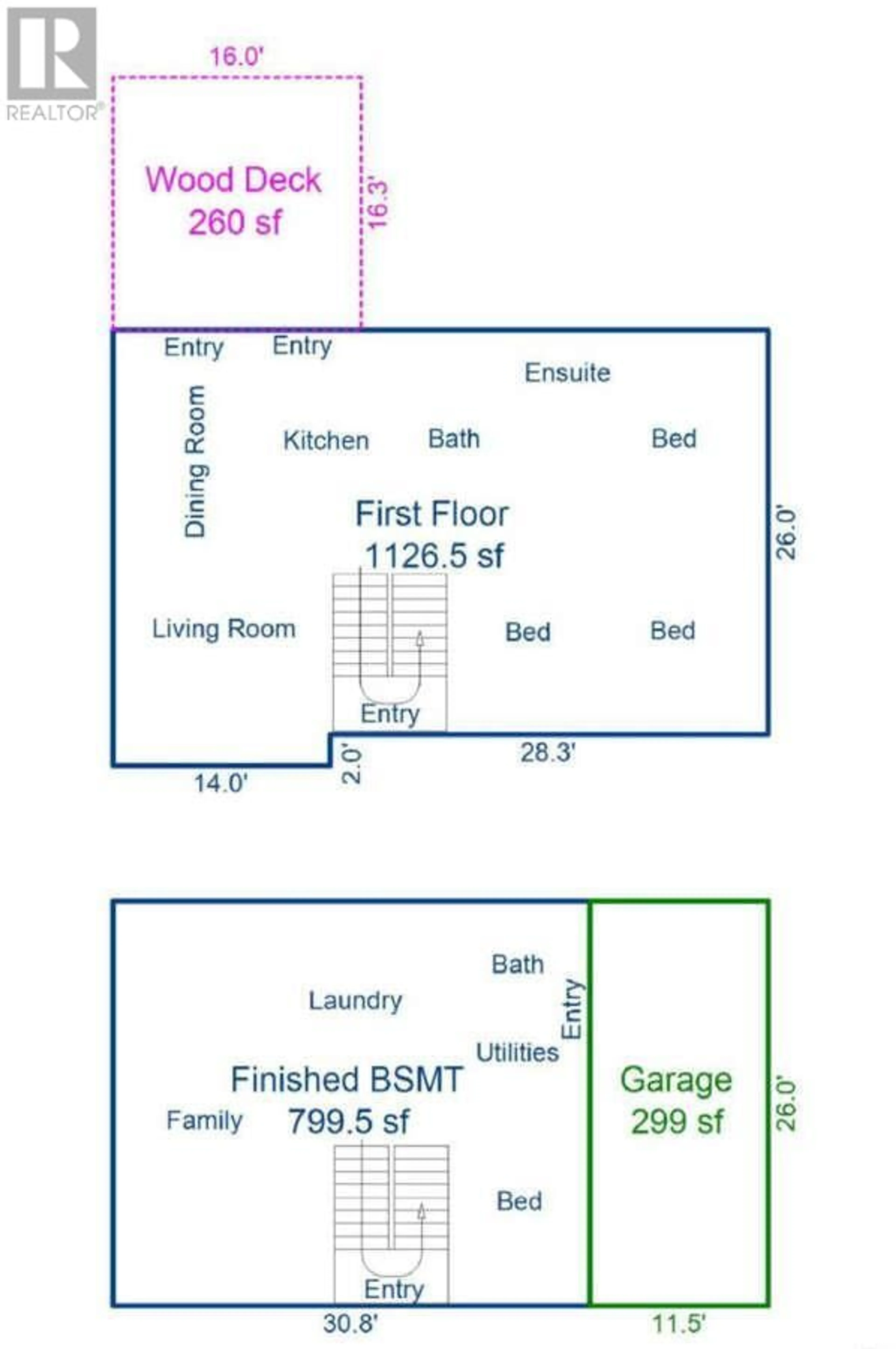 Floor plan for 3013 11th Street, Vernon British Columbia V1T7V1