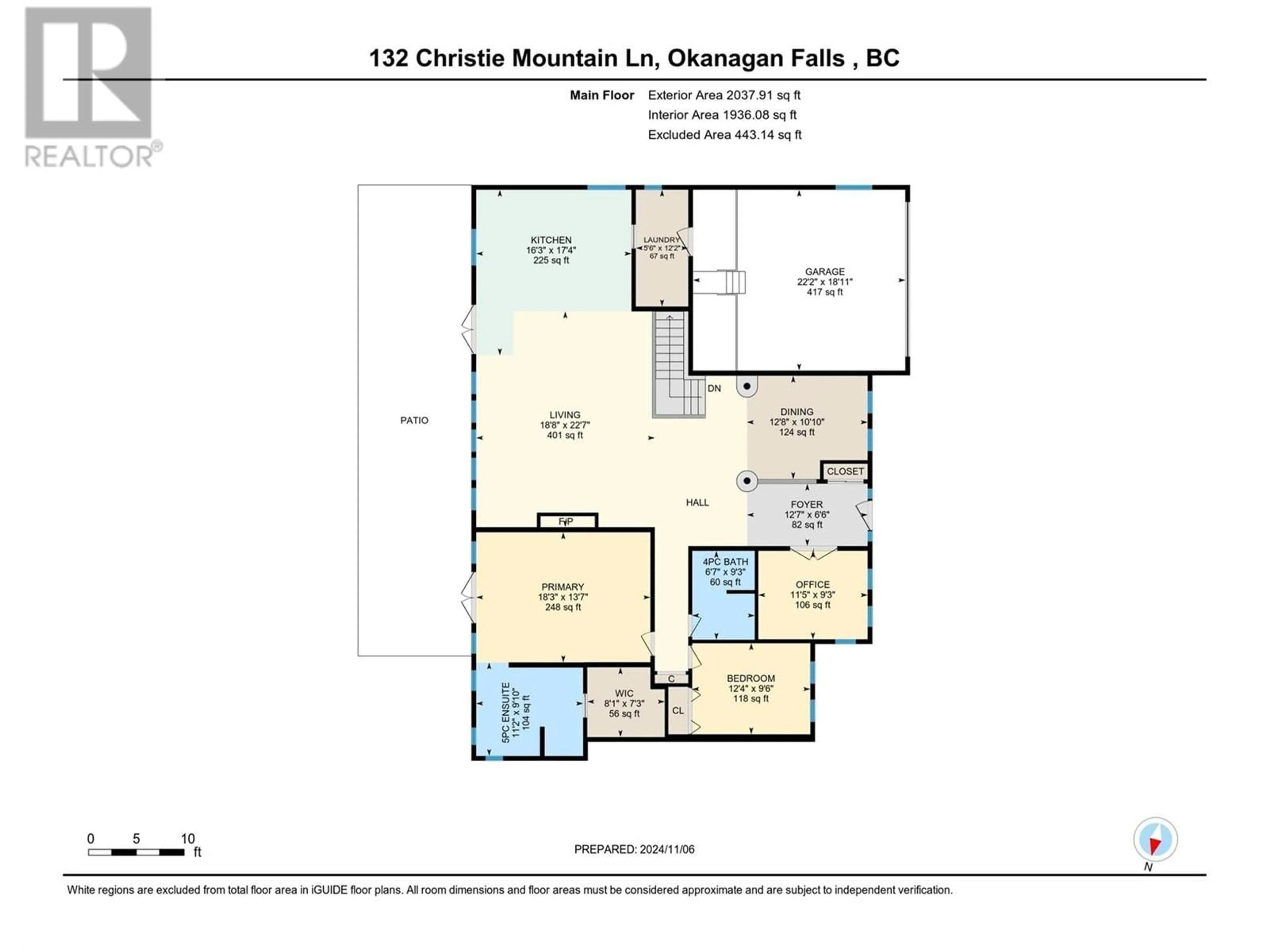 Floor plan for 132 Christie Mountain Lane, Okanagan Falls British Columbia V0H1R3