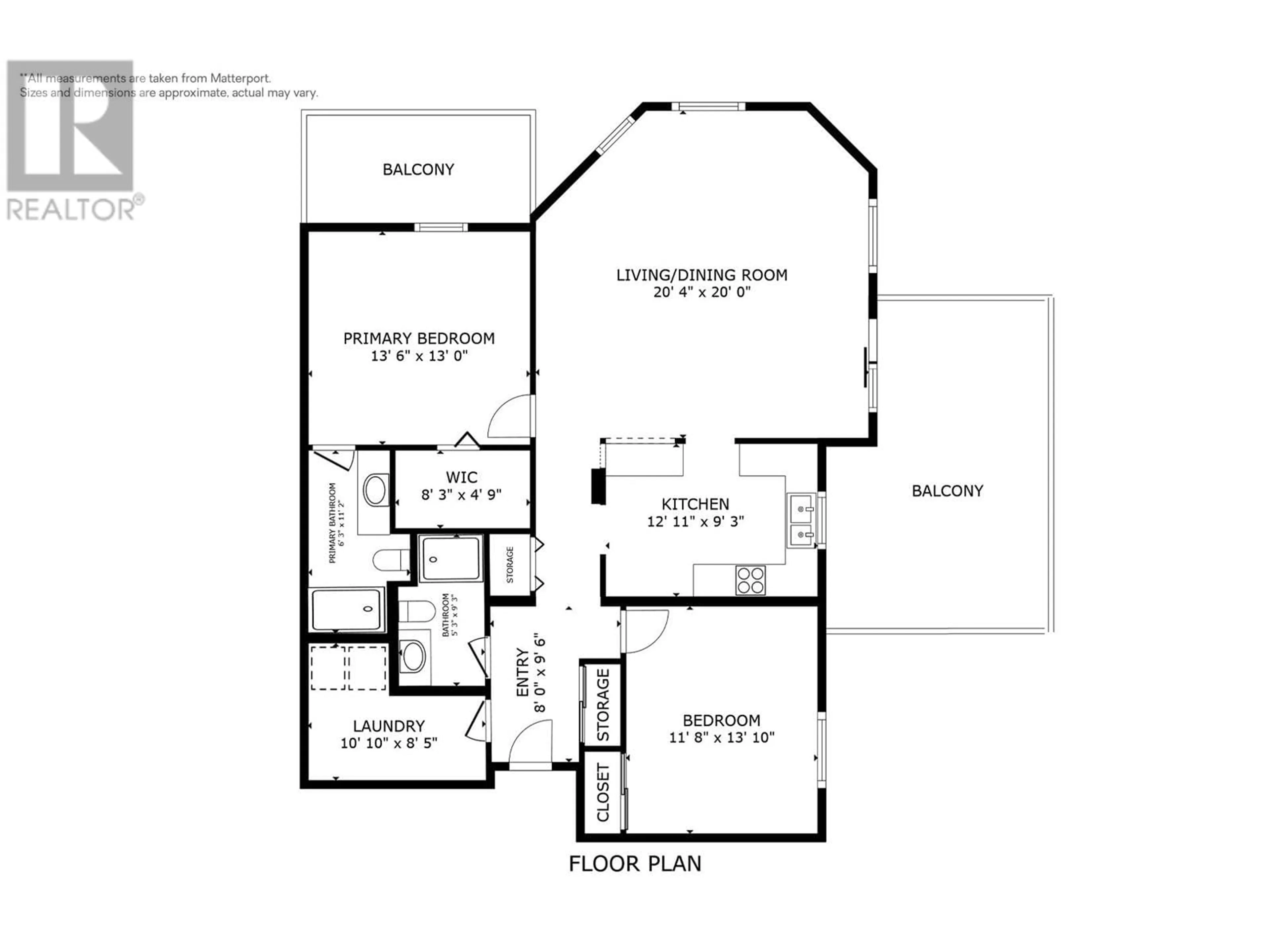 Floor plan for 1967 Underhill Street Unit# 307, Kelowna British Columbia V1X8C9