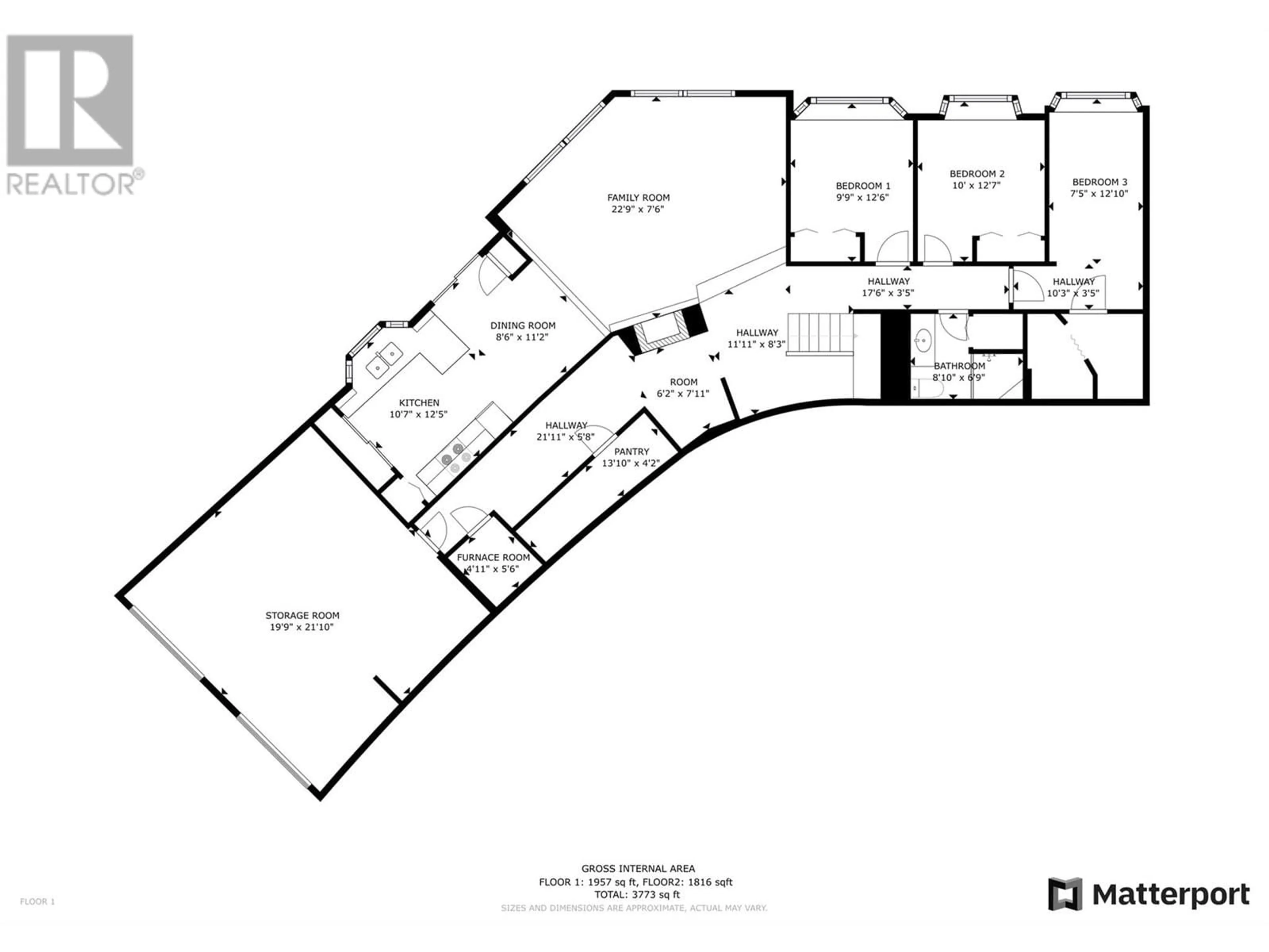 Floor plan for 1392 RELKOFF Road, Castlegar British Columbia V1N4T8