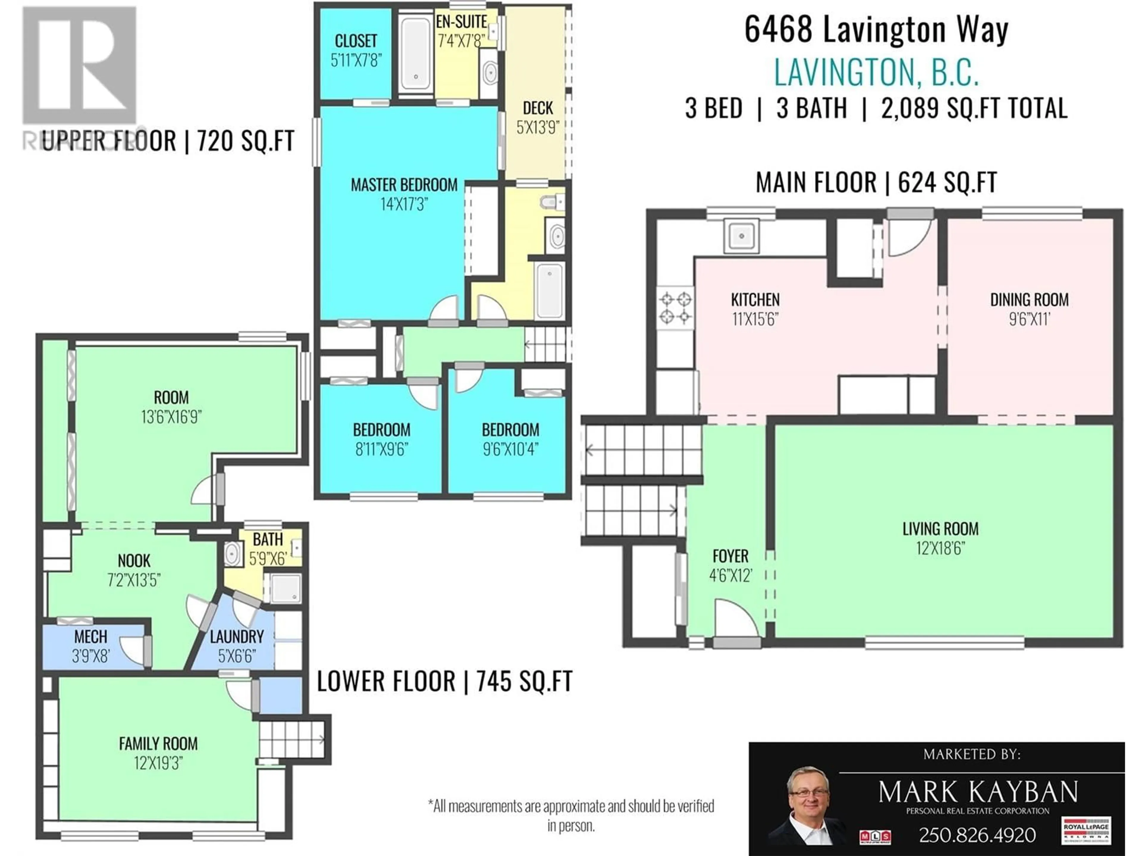 Floor plan for 6468 Lavington Way, Coldstream British Columbia V1B3G5