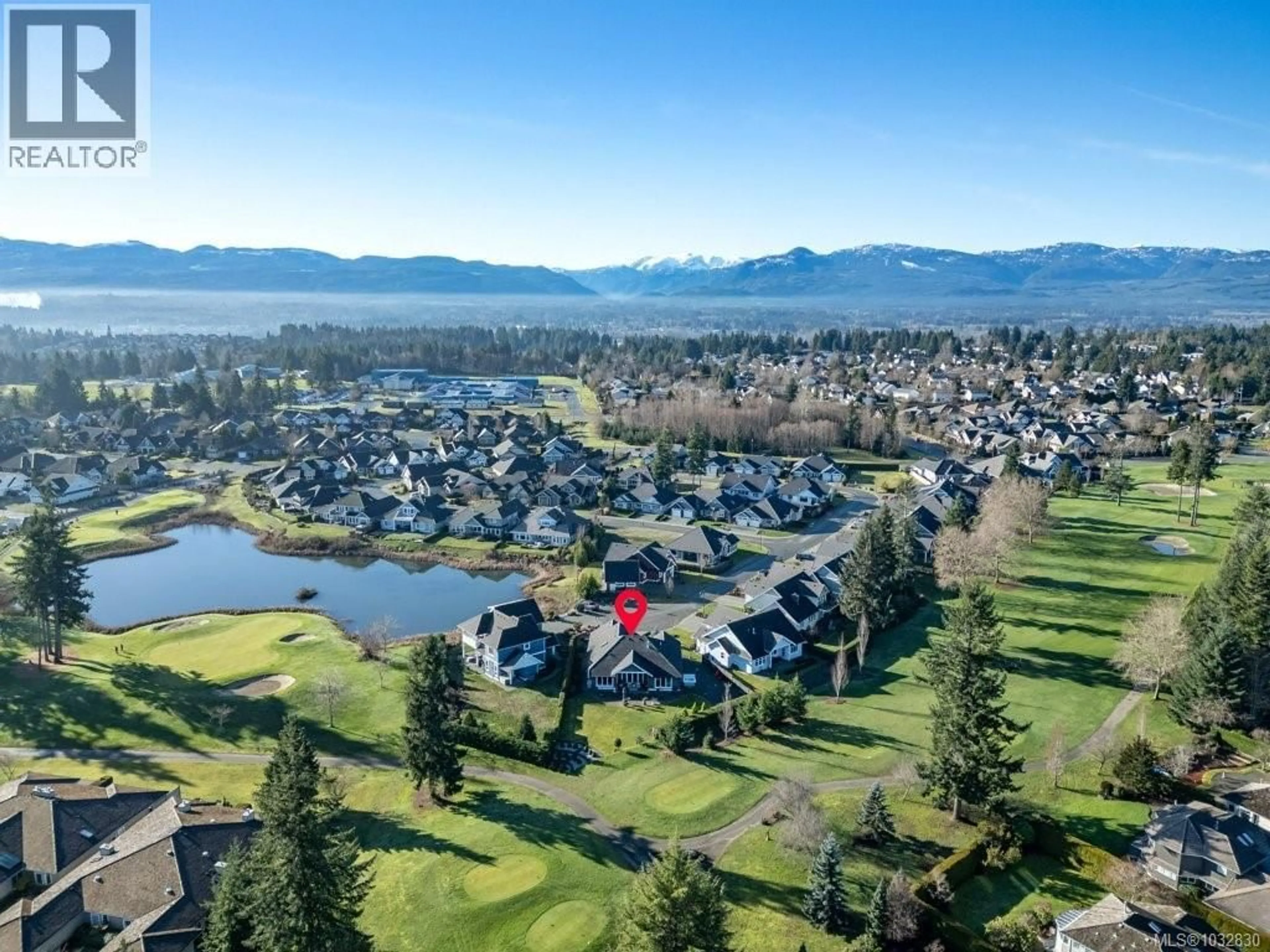 A pic from outside/outdoor area/front of a property/back of a property/a pic from drone, water/lake/river/ocean view for 229 - 1290 CROWN ISLE DRIVE, Courtenay British Columbia V9N0B8