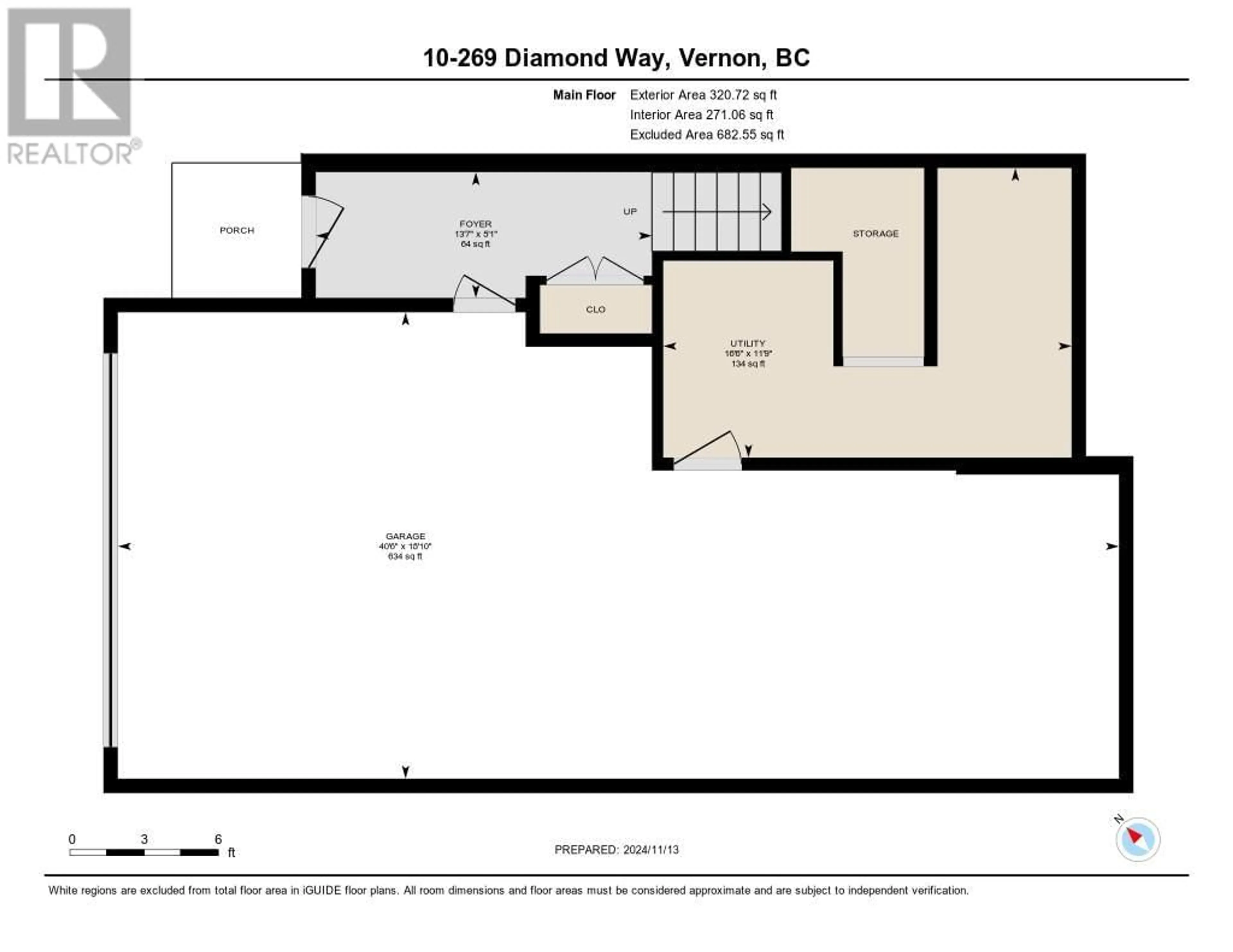 Floor plan for 269 Diamond Way Unit# 10, Vernon British Columbia V1H0A2