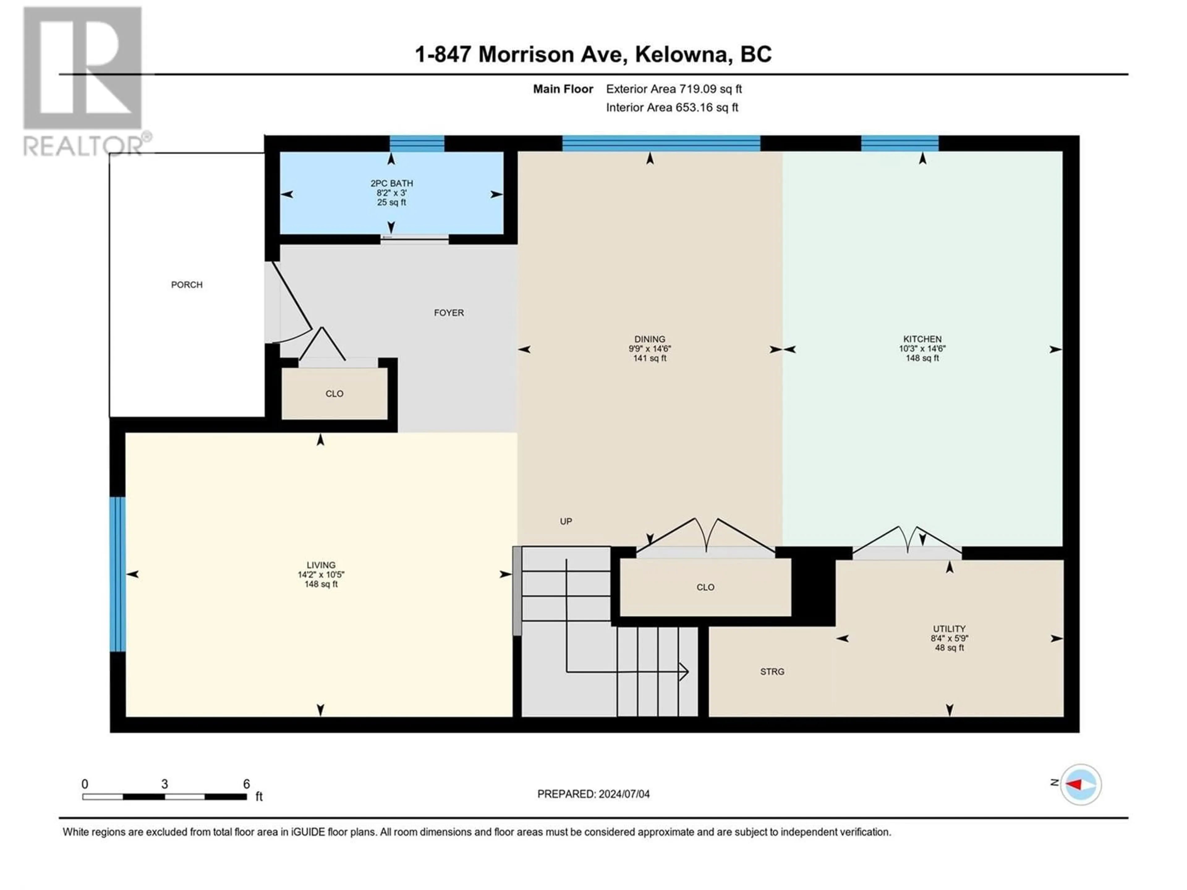 Floor plan for 847 Morrison Avenue Unit# 1, Kelowna British Columbia V1Y5E6