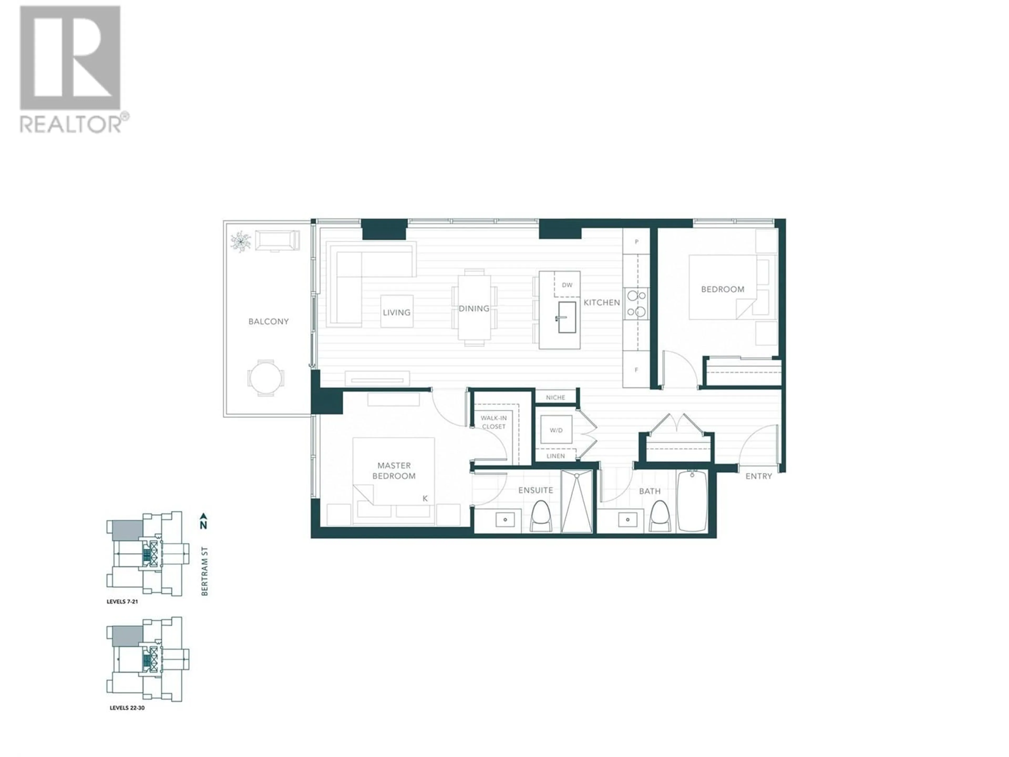 Floor plan for 1488 Bertram Street Unit# 3010, Kelowna British Columbia V1Y2G2