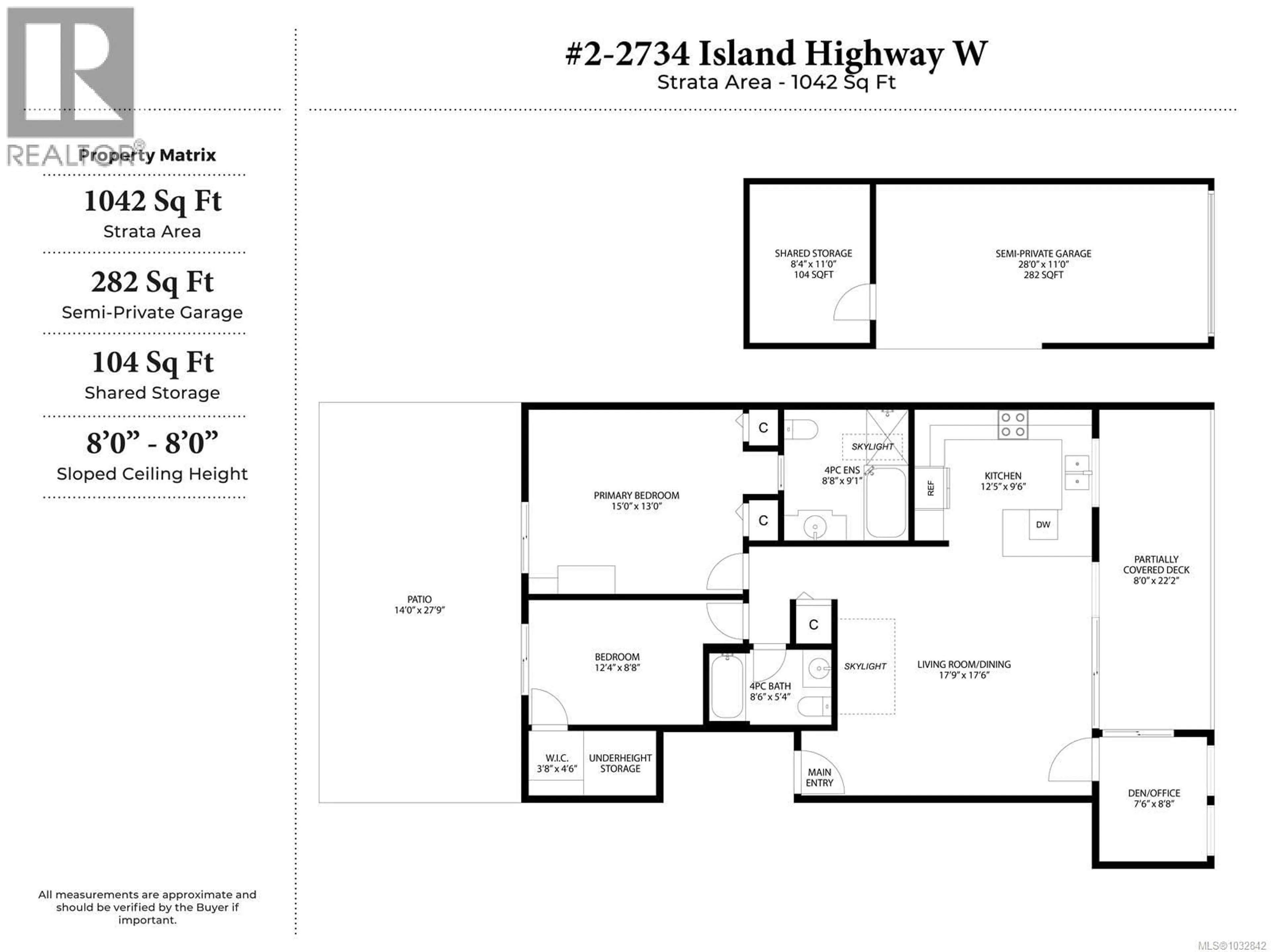 Floor plan for 2 - 2734 ISLAND HIGHWAY WEST, Qualicum Beach British Columbia V9K1P7