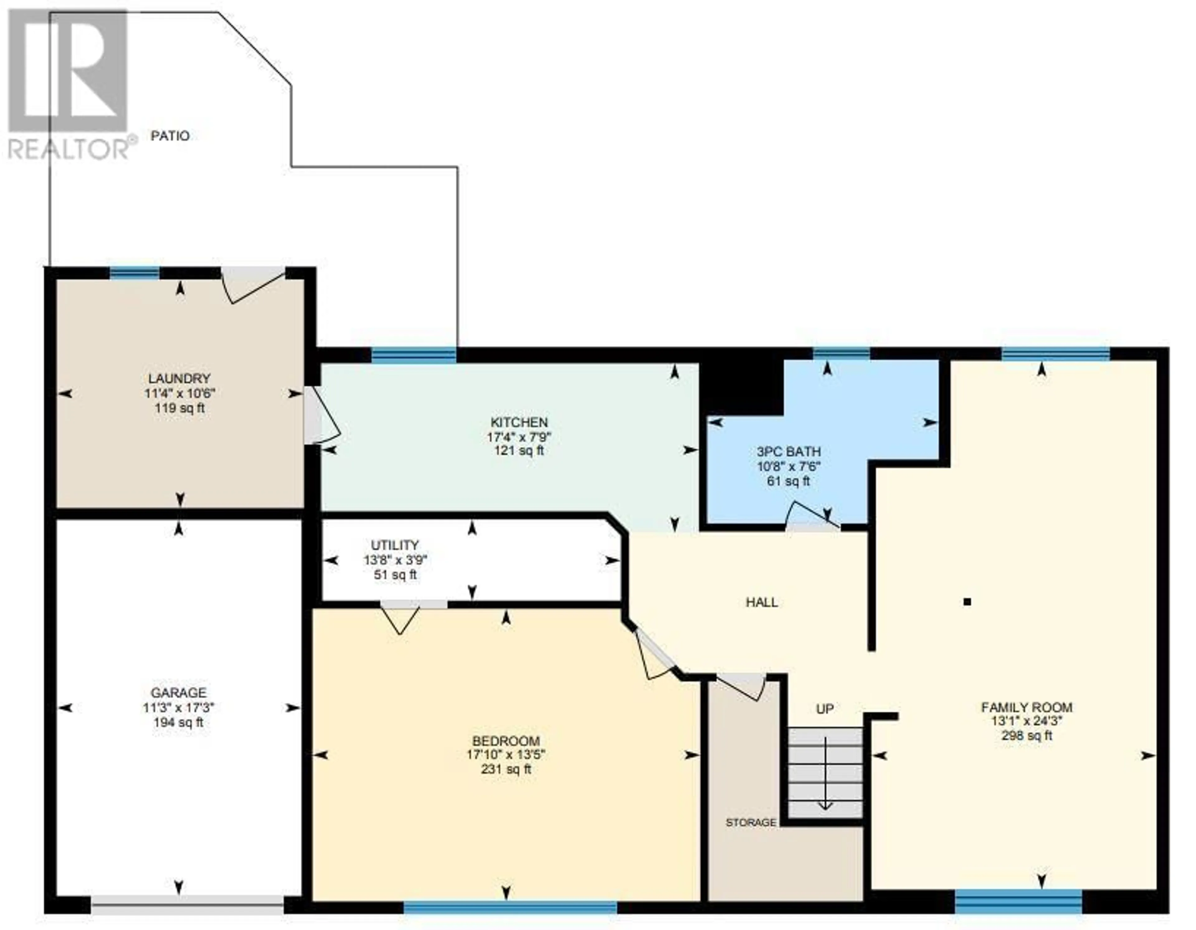 Floor plan for 505 Mugford Road, Kelowna British Columbia V1X2E5