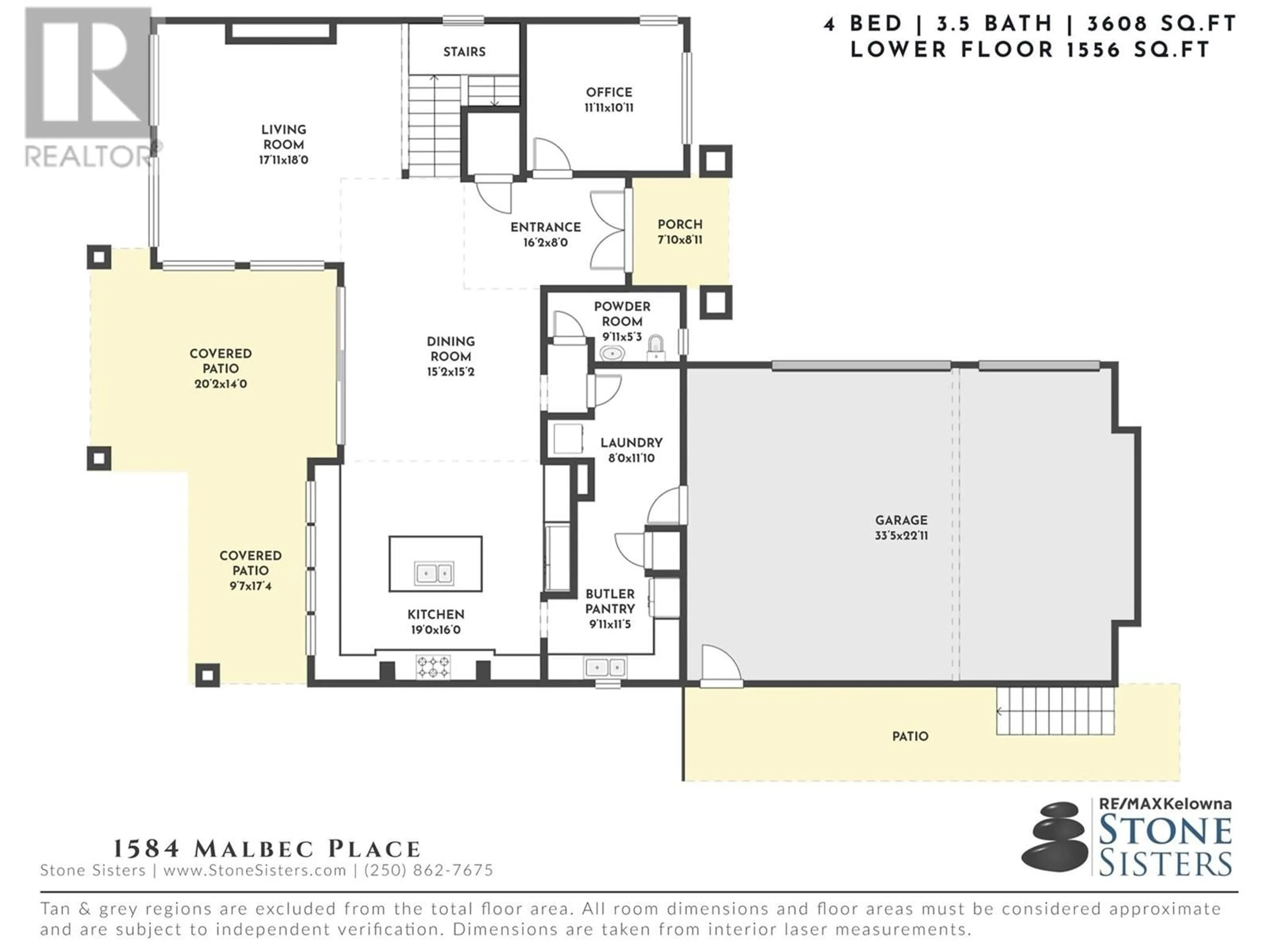 Floor plan for 1584 Malbec Place, West Kelowna British Columbia V4T3B5