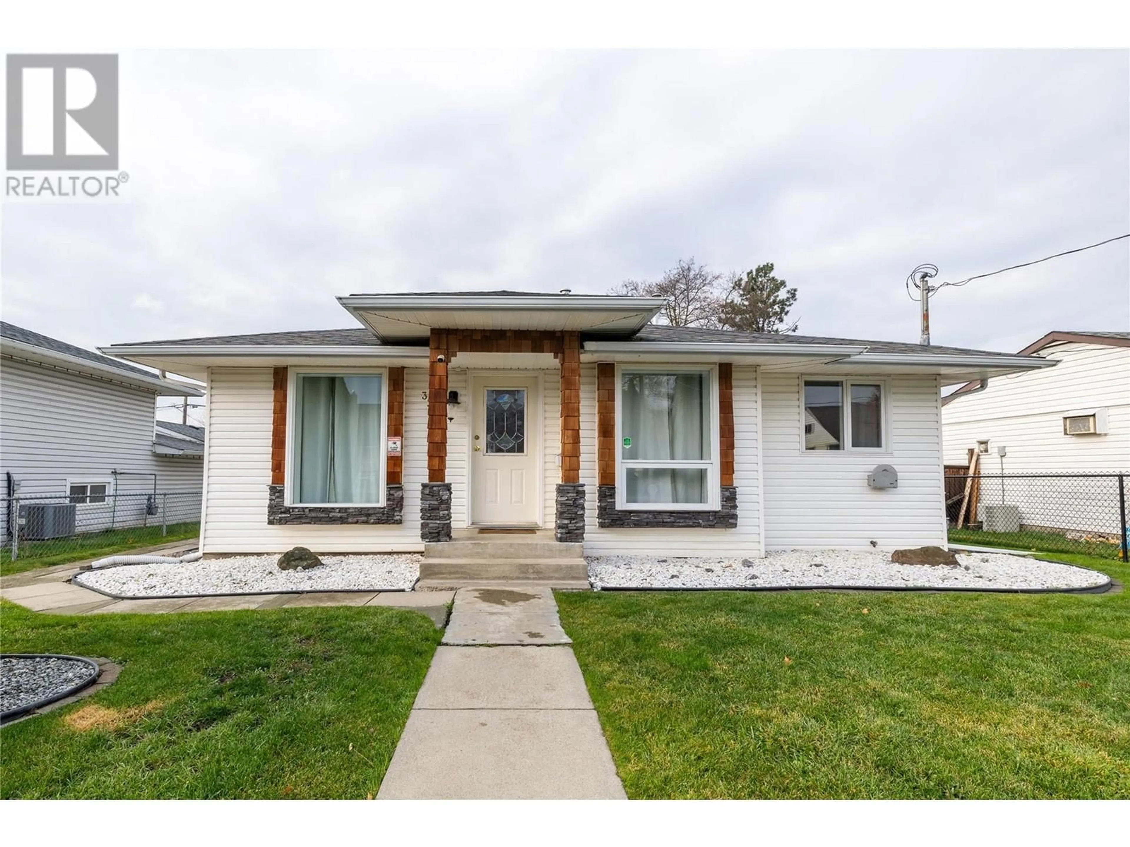 Frontside or backside of a home, the street view for 3302 16 Street, Vernon British Columbia V1T3X4