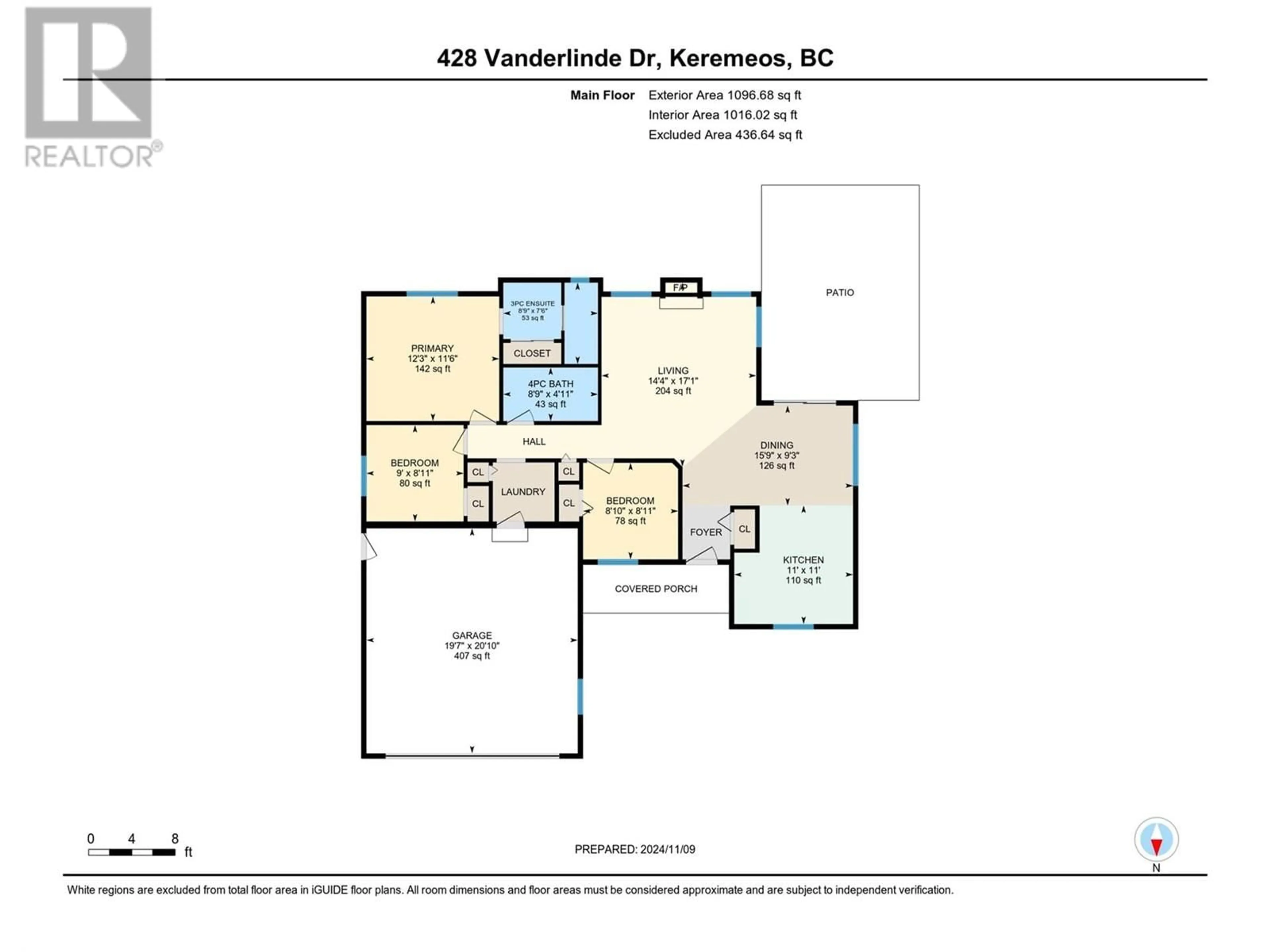 Floor plan for 428 Vanderlinde Drive, Keremeos British Columbia V0X1N2