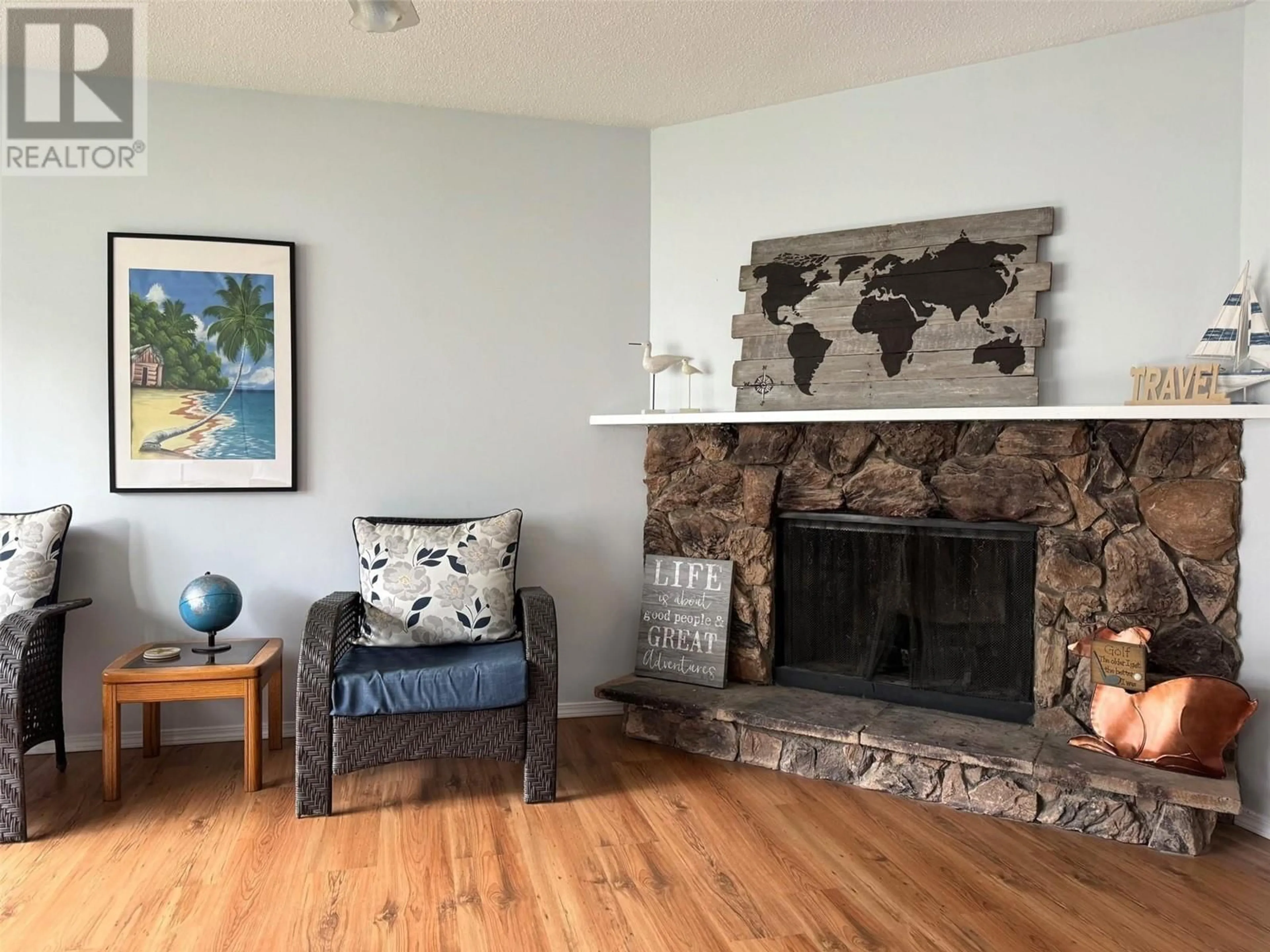 Living room, wood floors for 3377 McIver Road, West Kelowna British Columbia V4T1H7