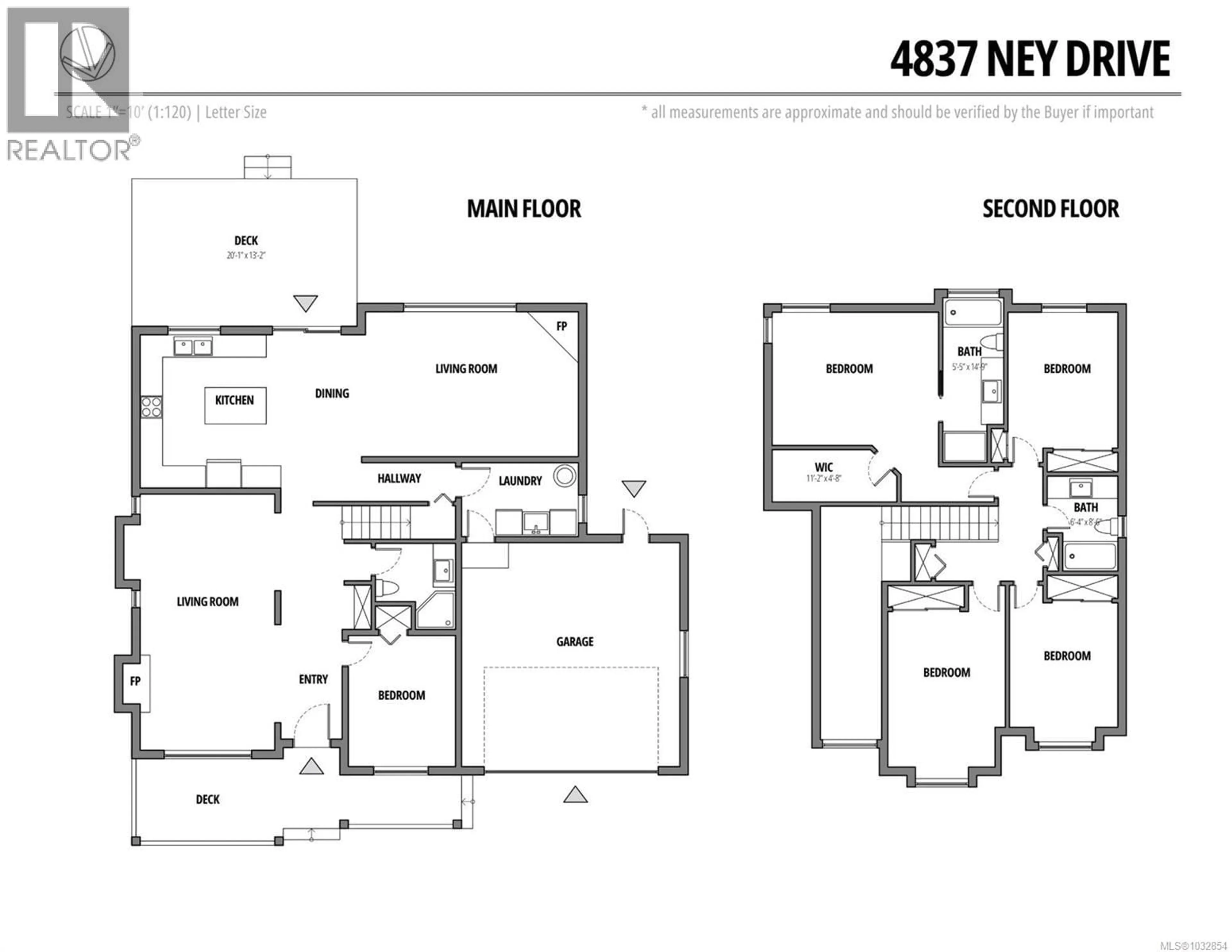 Floor plan for 4837 NEY DRIVE, Nanaimo British Columbia V9V1W5