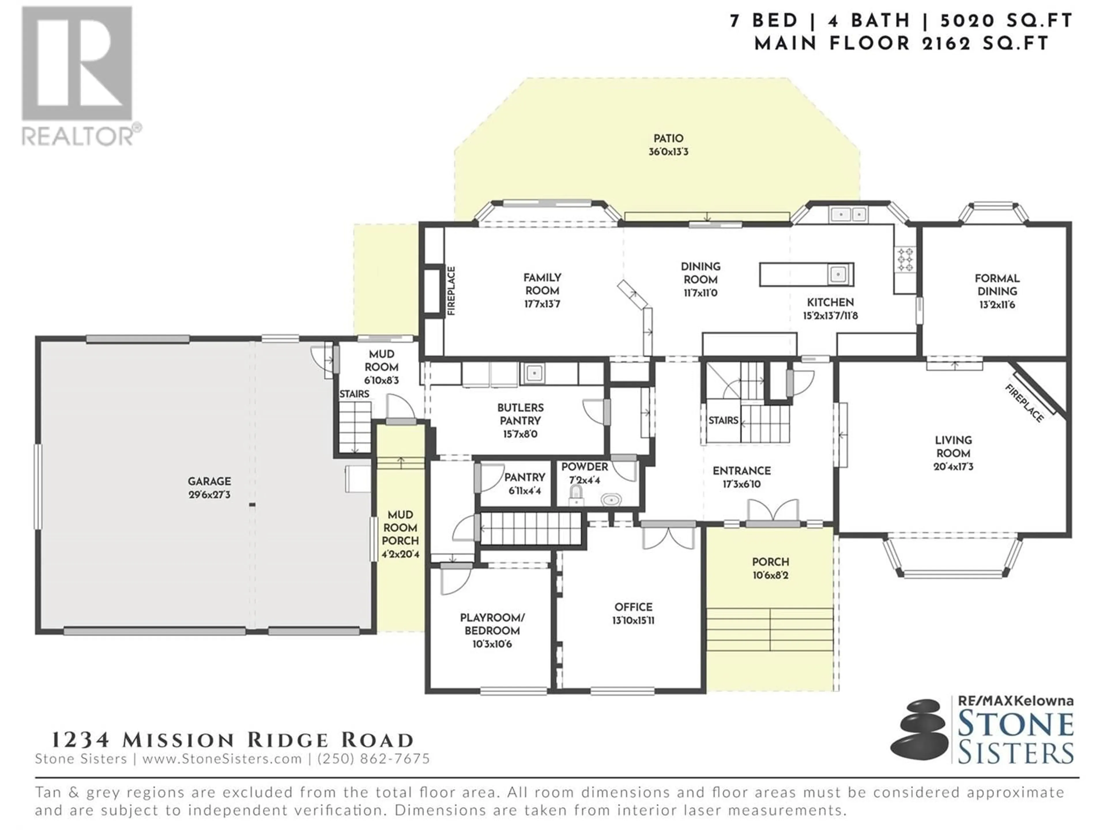 Floor plan for 1234 Mission Ridge Road, Kelowna British Columbia V1W3B2