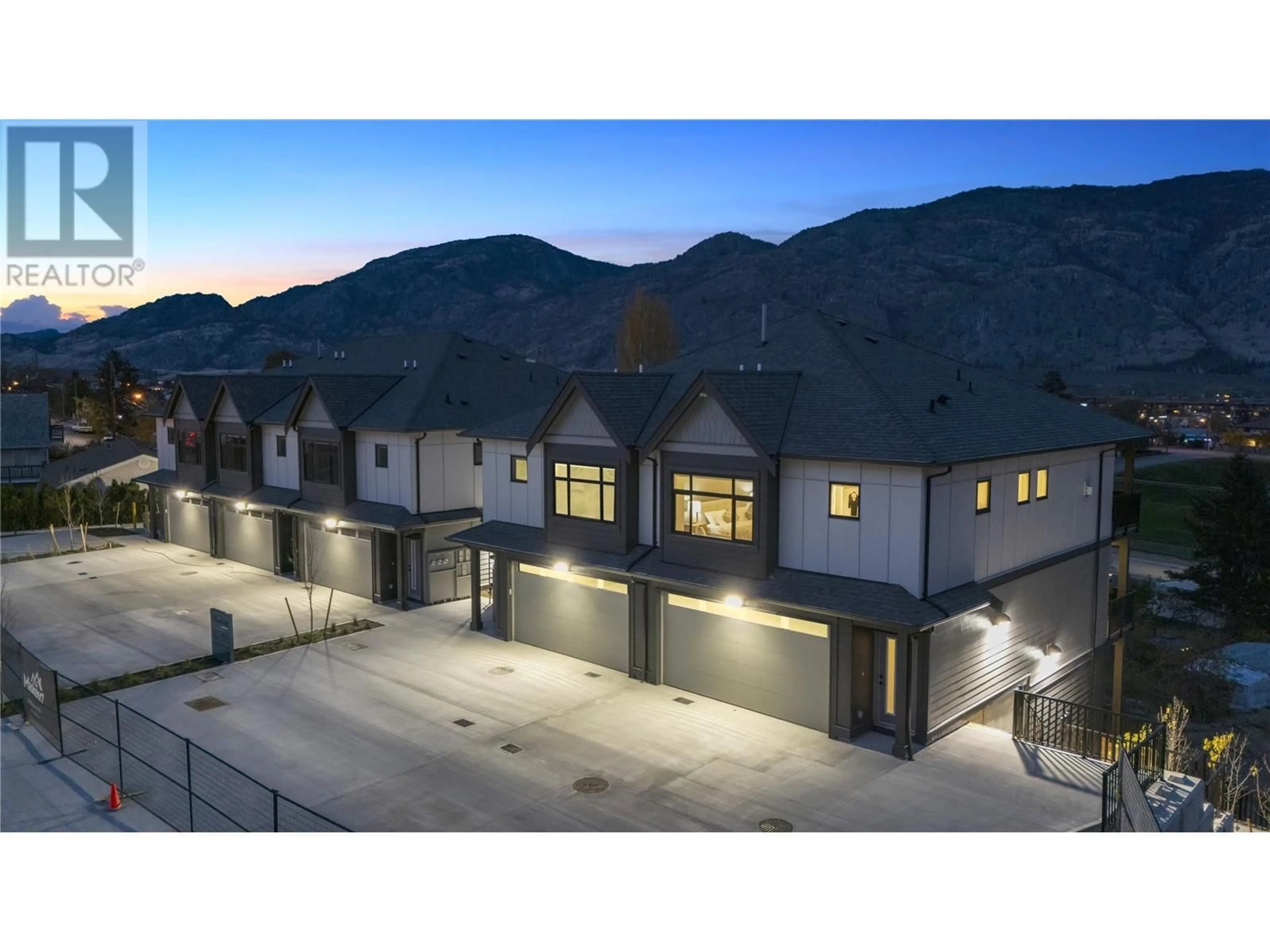 A pic from outside/outdoor area/front of a property/back of a property/a pic from drone, mountain view for 1 - 6811 NIGHTHAWK DRIVE, Osoyoos British Columbia V0H1V5