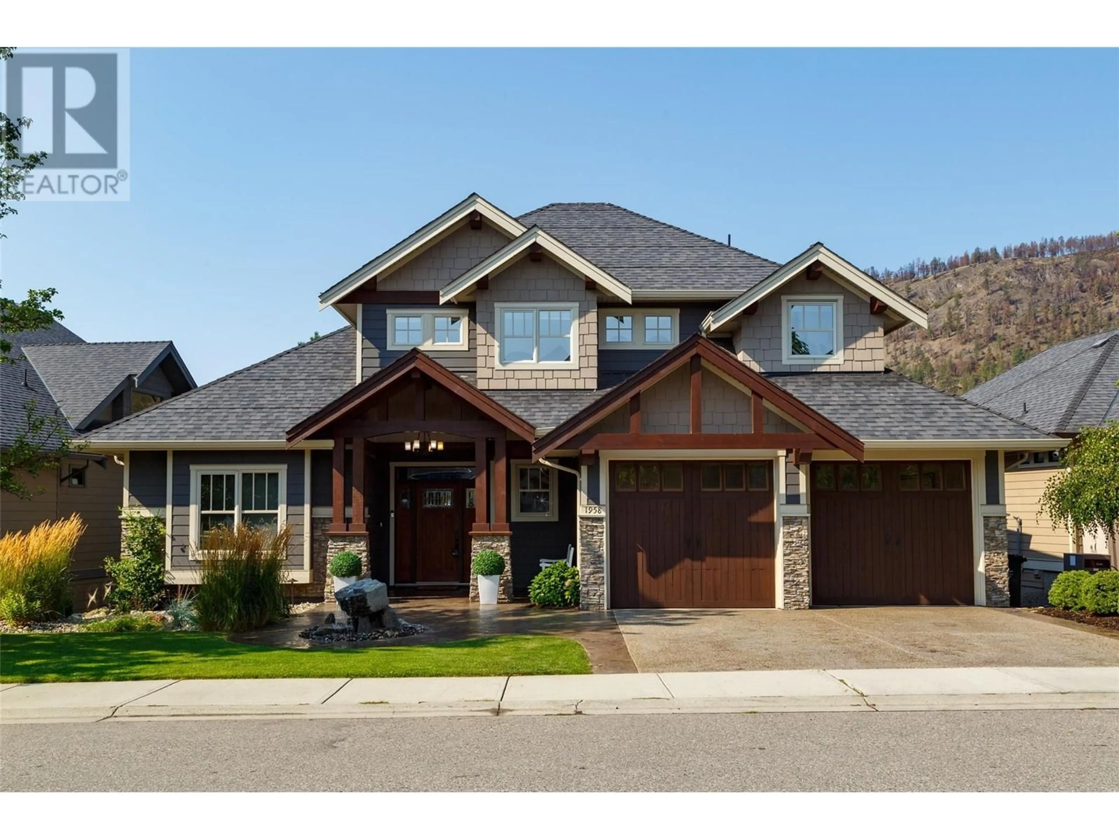 Home with brick exterior material, street for 1958 HIDDEN LAKE PLACE, Kelowna British Columbia V1V2W8